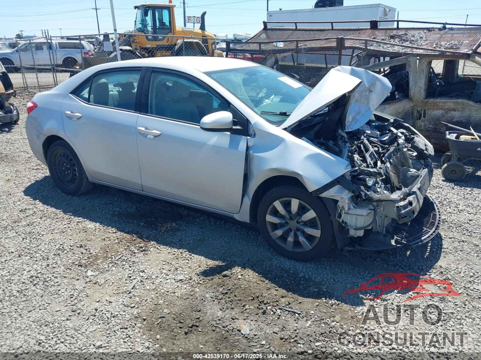 TOYOTA COROLLA 2015 - 2T1BURHEXFC397135