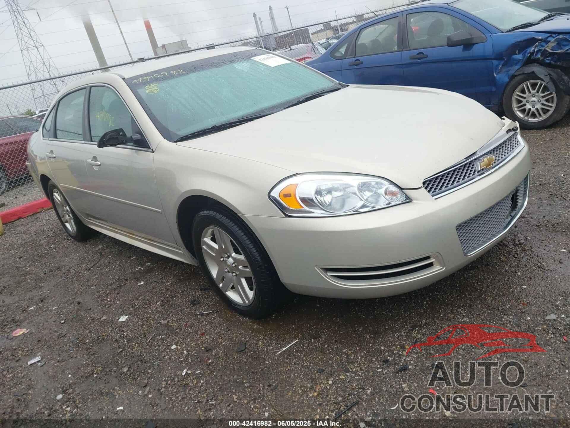 CHEVROLET IMPALA 2012 - 2G1WF5E33C1216953