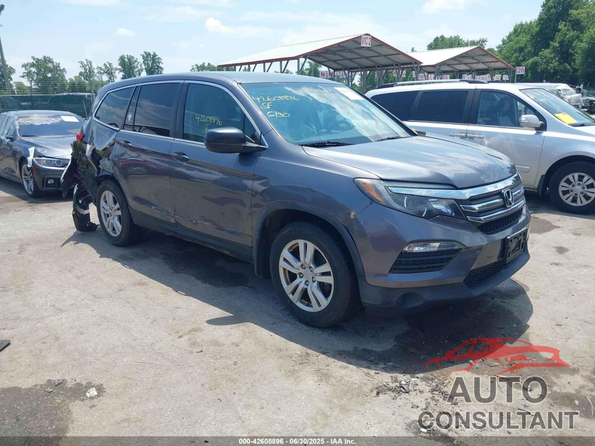 HONDA PILOT 2016 - 5FNYF6H1XGB027235