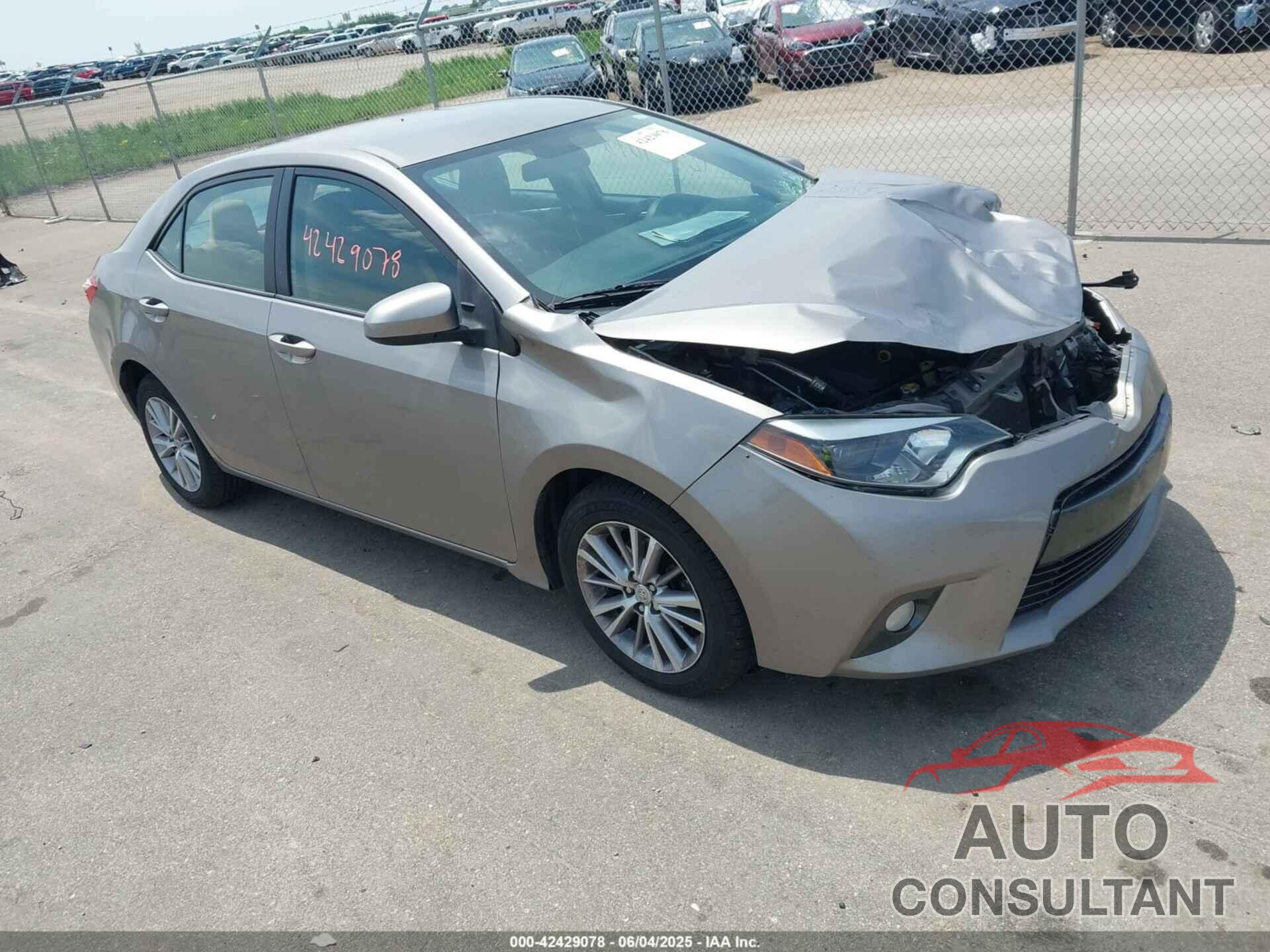 TOYOTA COROLLA 2015 - 5YFBURHEXFP322841