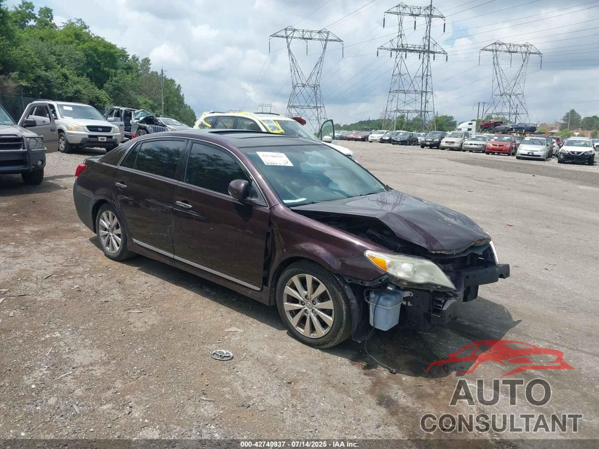 TOYOTA AVALON 2011 - 4T1BK3DB3BU427941