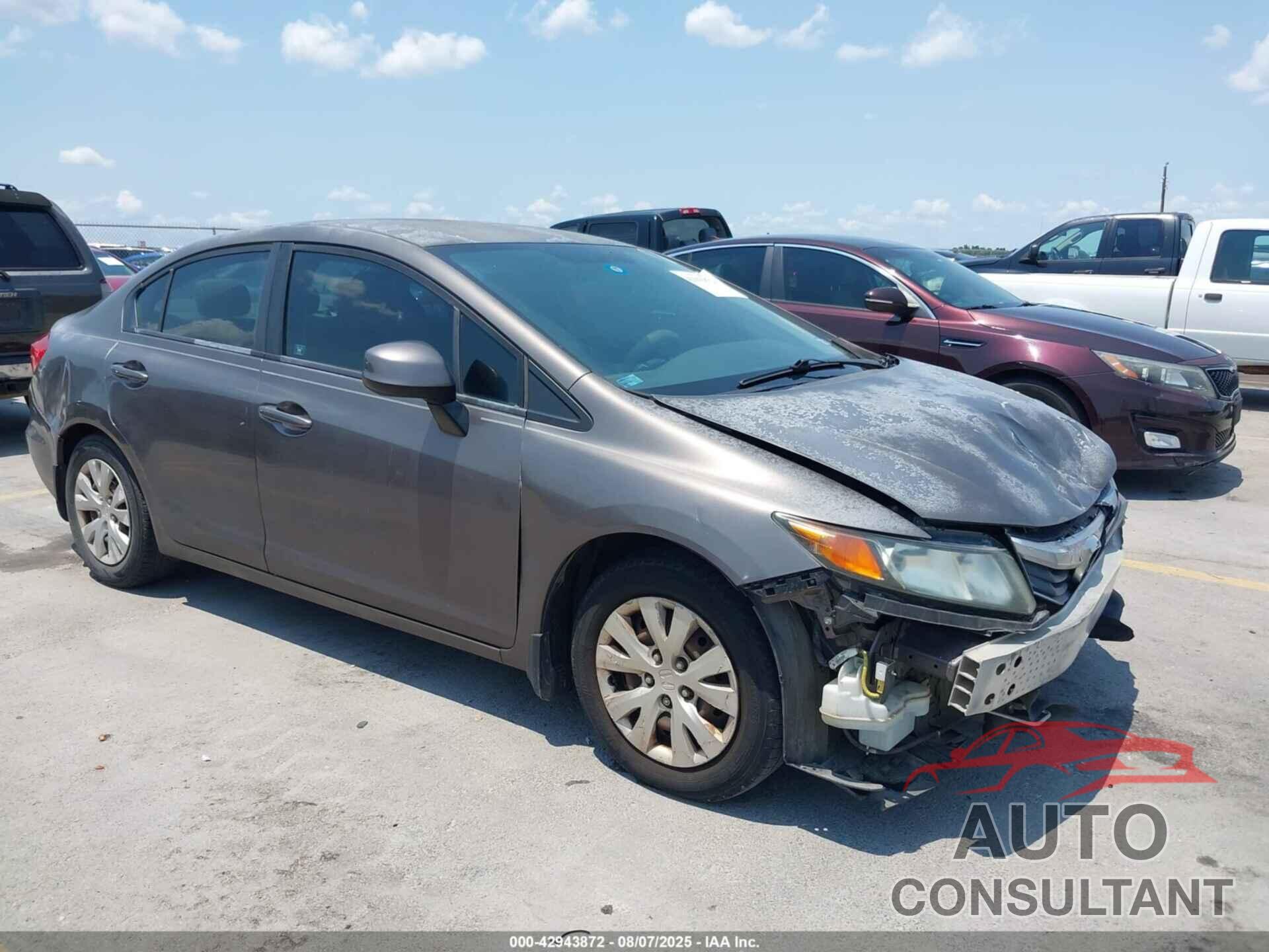 HONDA CIVIC 2012 - 2HGFB2F54CH591941
