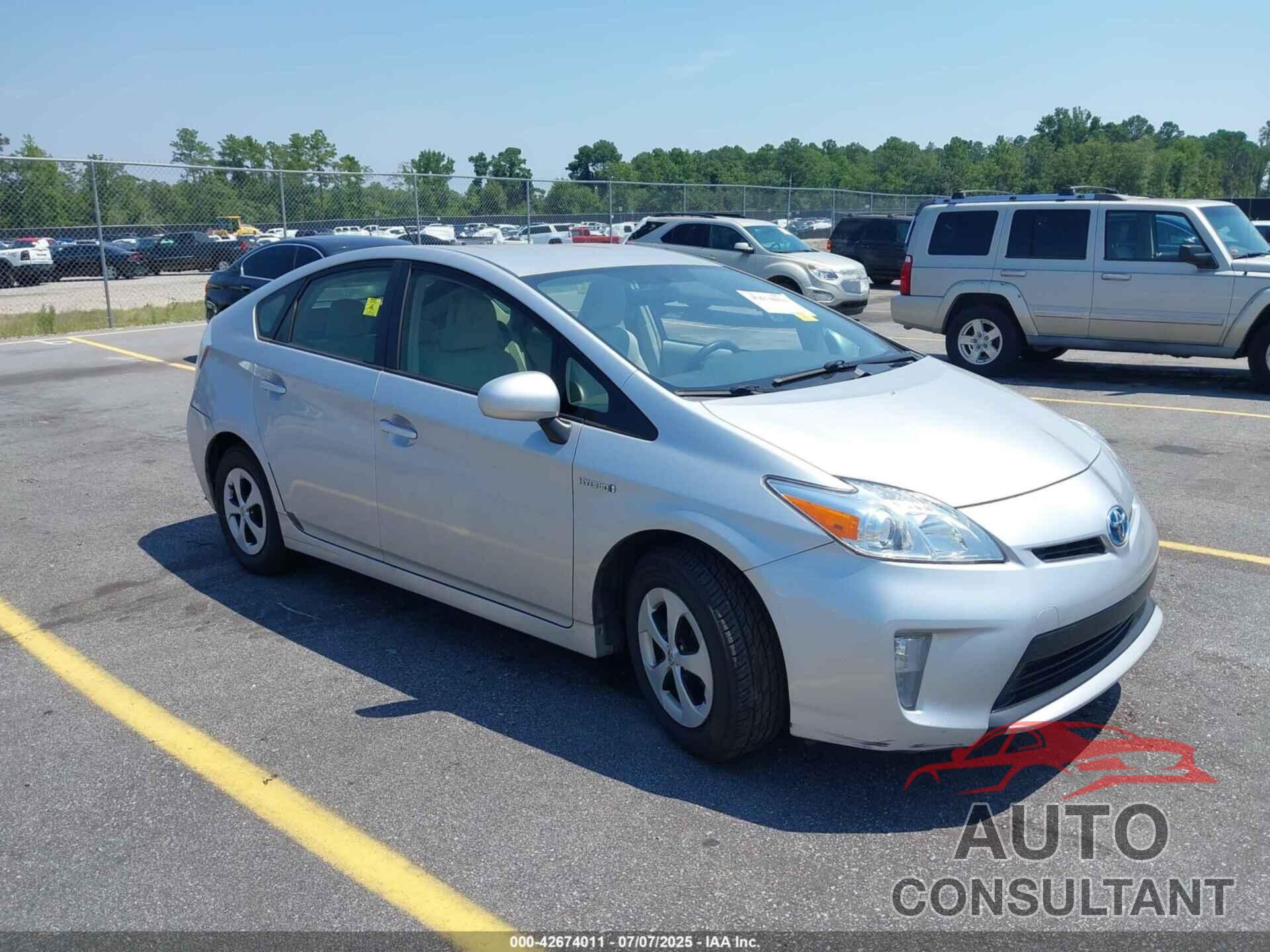 TOYOTA PRIUS 2012 - JTDKN3DU2C1492344