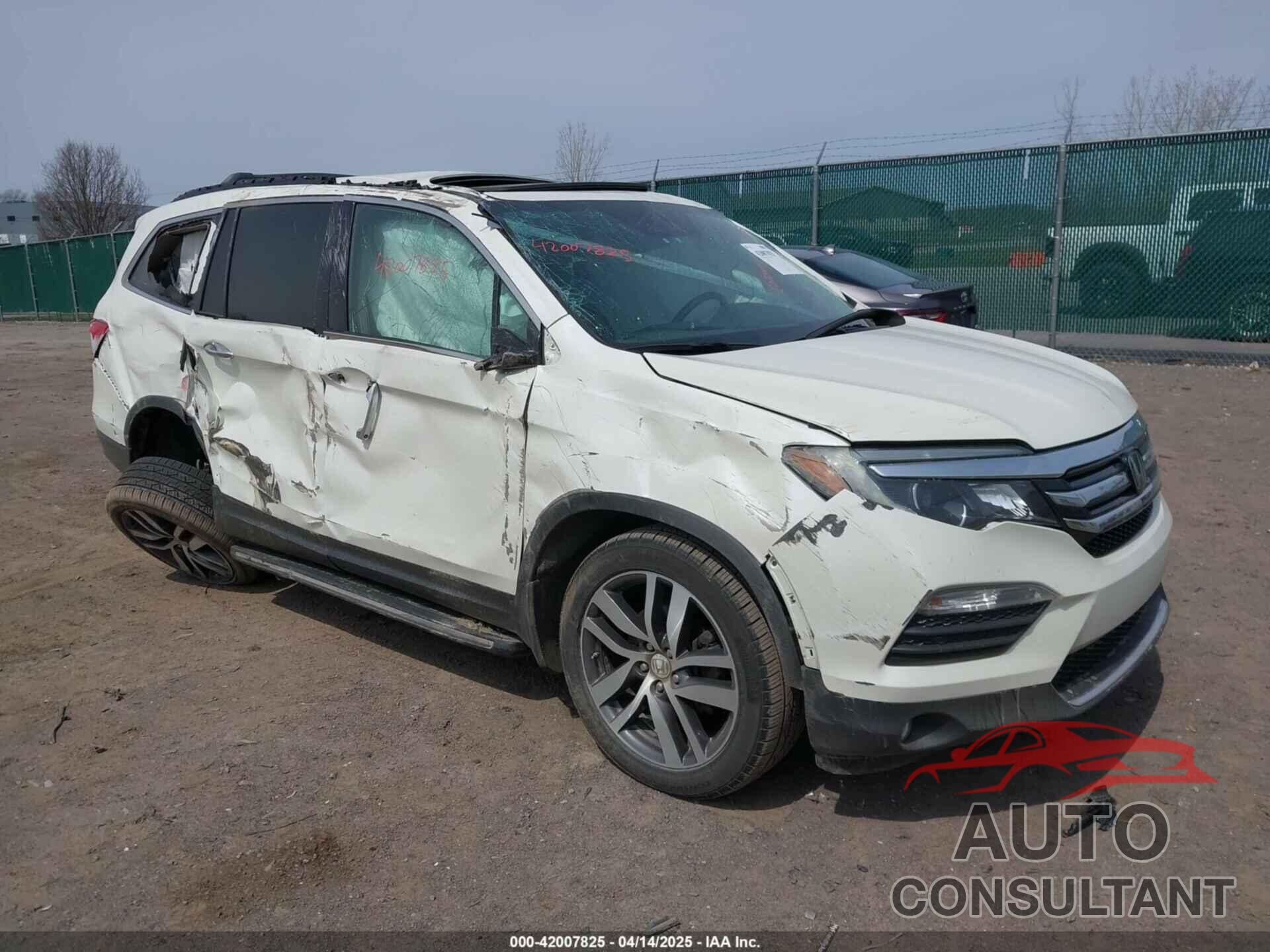HONDA PILOT 2016 - 5FNYF6H90GB102403