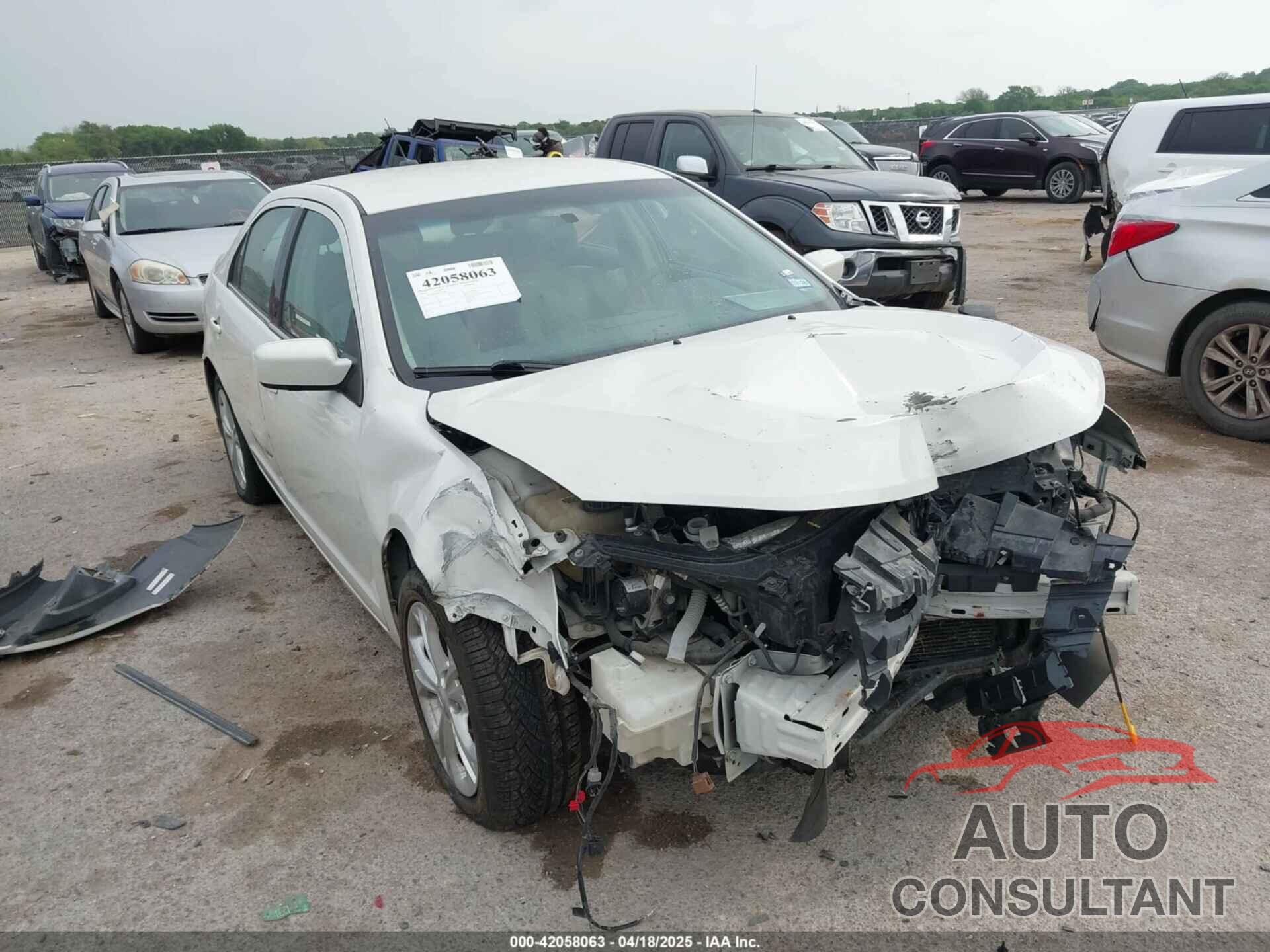 FORD FUSION 2012 - 3FAHP0HA8CR107691