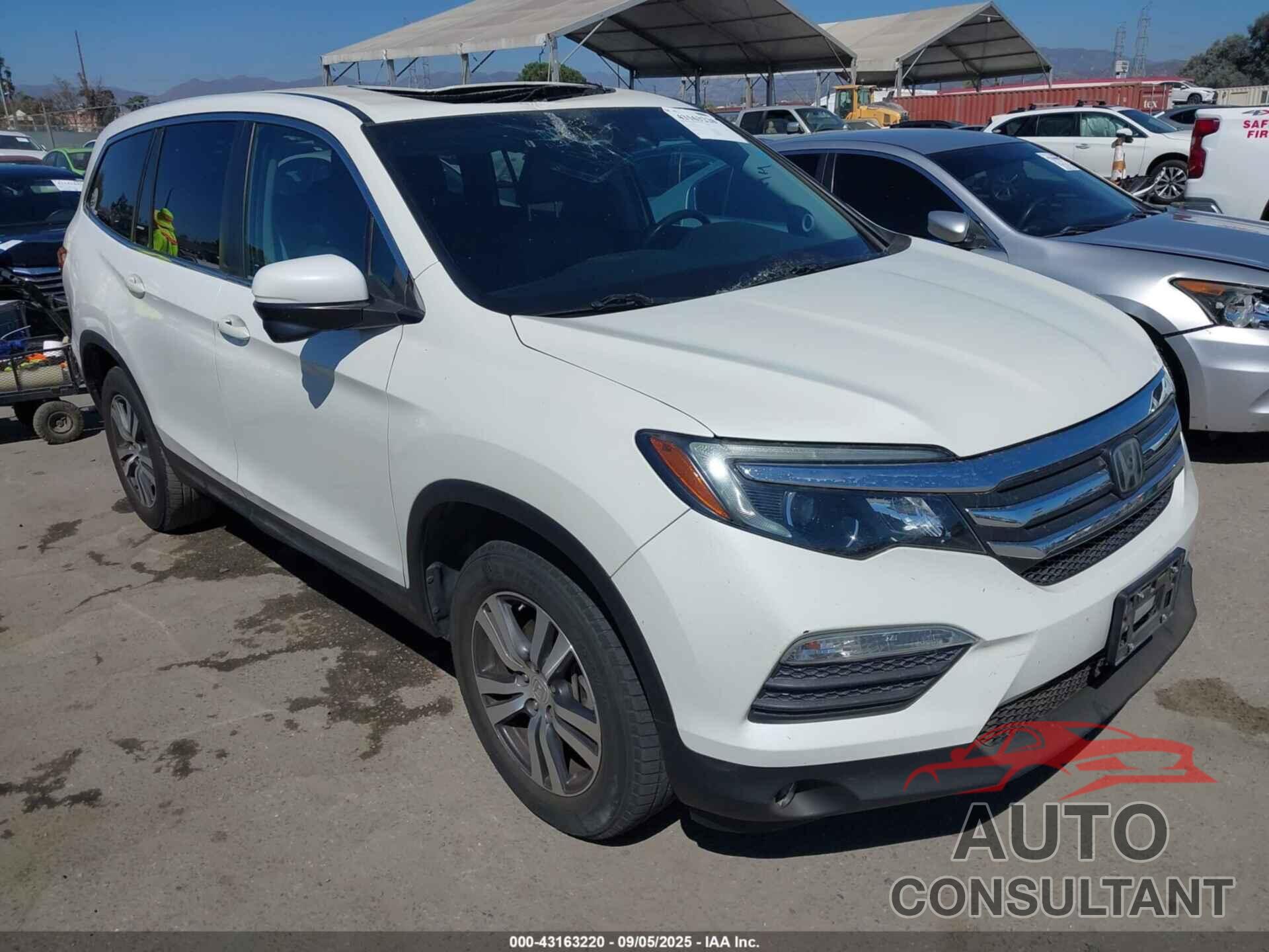 HONDA PILOT 2017 - 5FNYF6H68HB104326