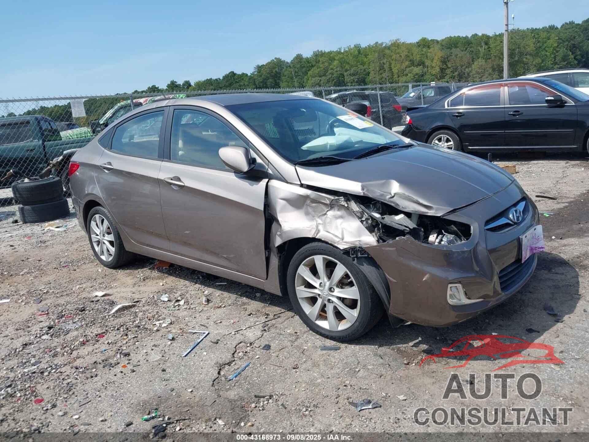 HYUNDAI ACCENT 2012 - KMHCU4AE3CU069776
