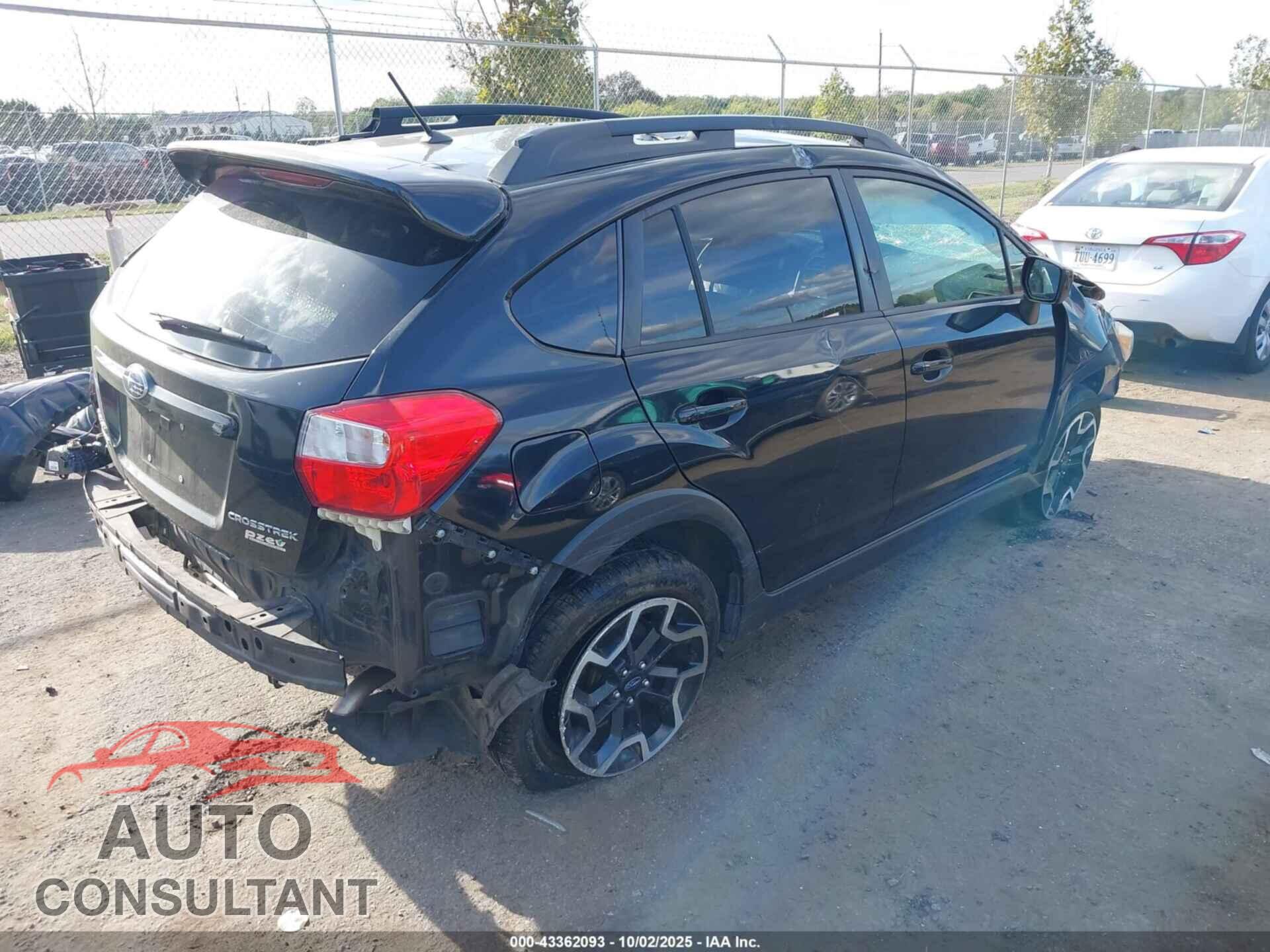 SUBARU CROSSTREK 2016 - JF2GPABC7G8347314