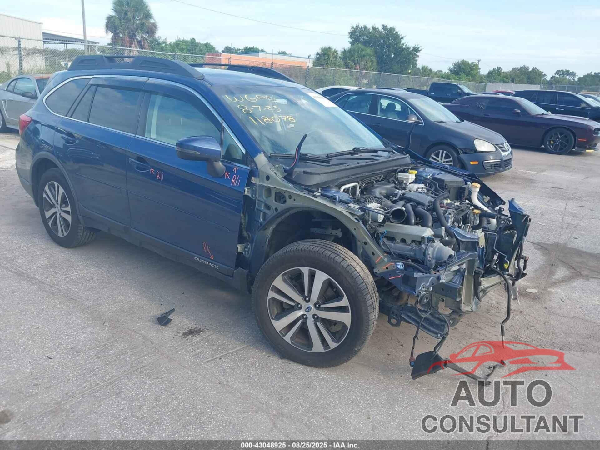 SUBARU OUTBACK 2019 - 4S4BSENC7K3225841