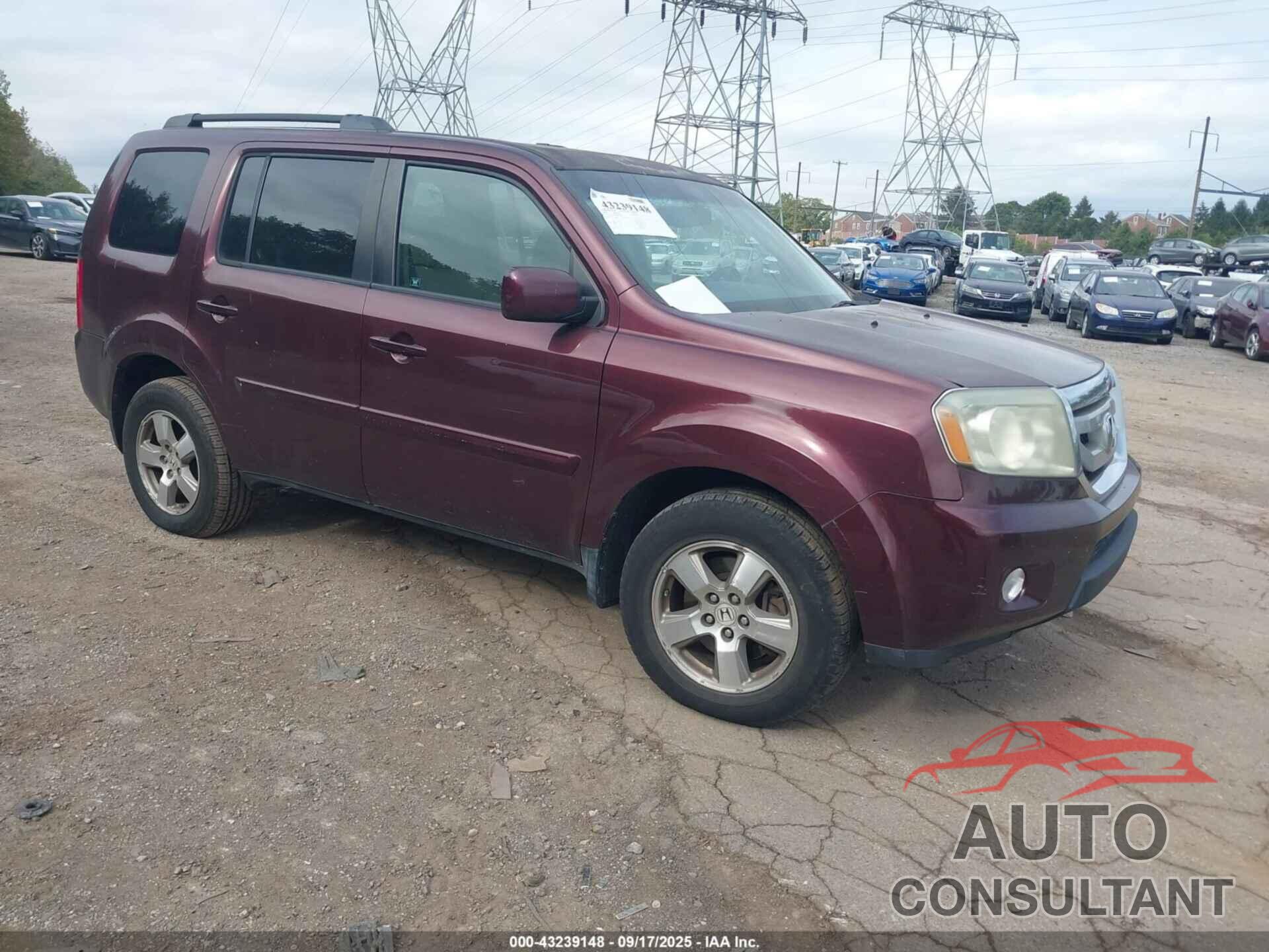 HONDA PILOT 2011 - 5FNYF4H5XBB050787