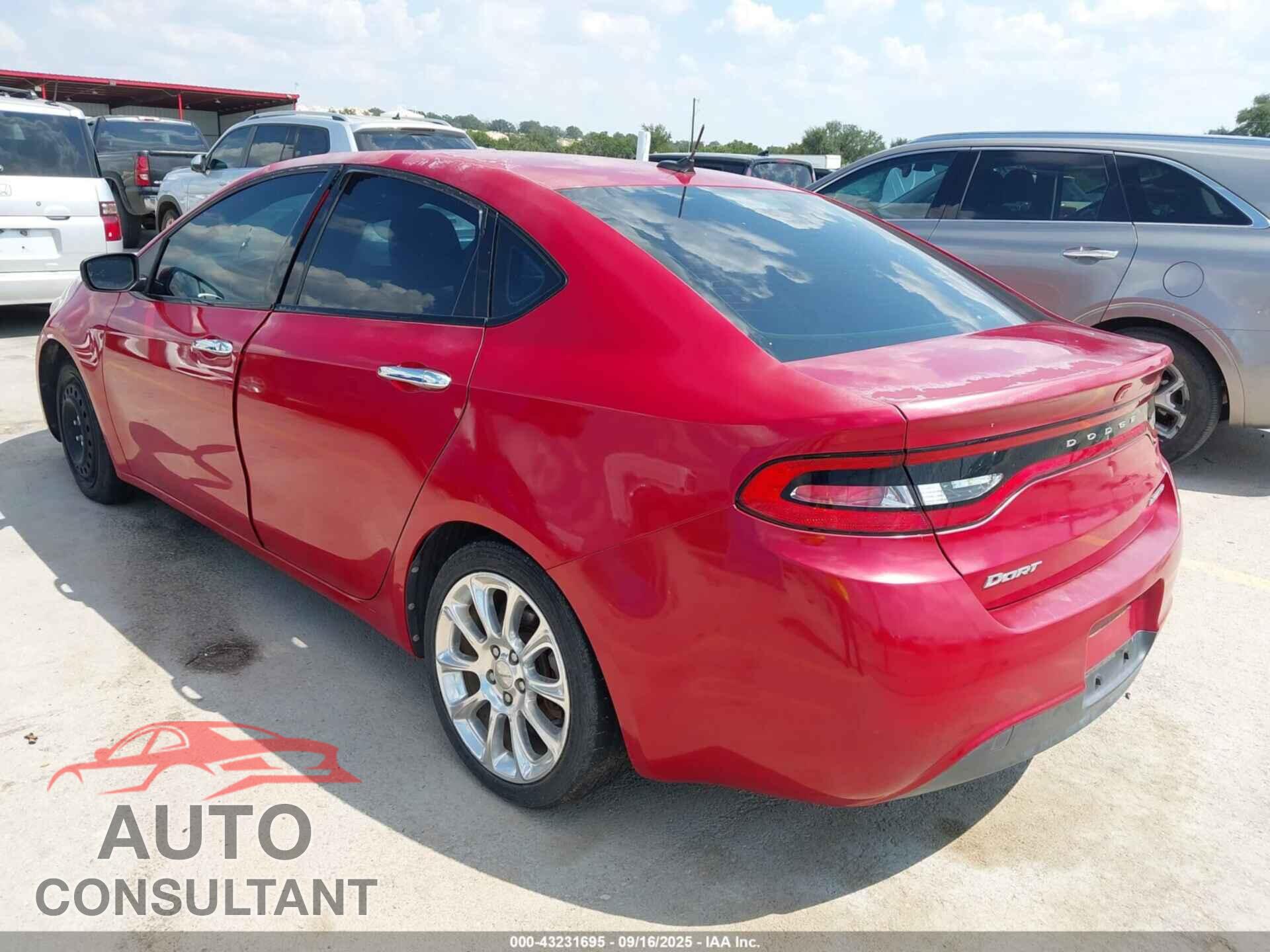 DODGE DART 2013 - 1C3CDFCA4DD107354