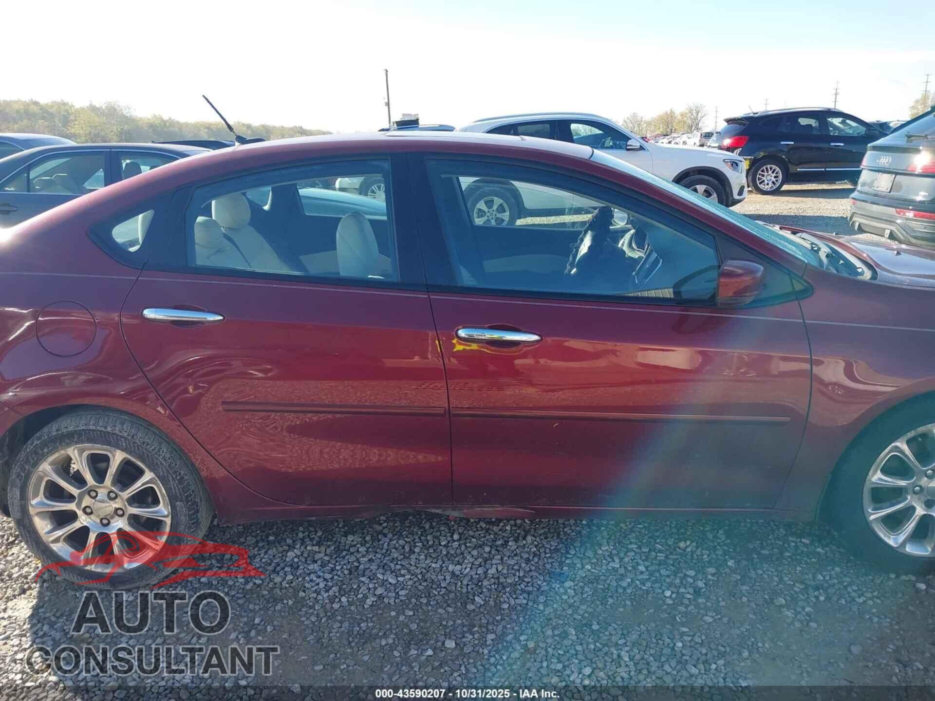 DODGE DART 2015 - 1C3CDFCB6FD242377