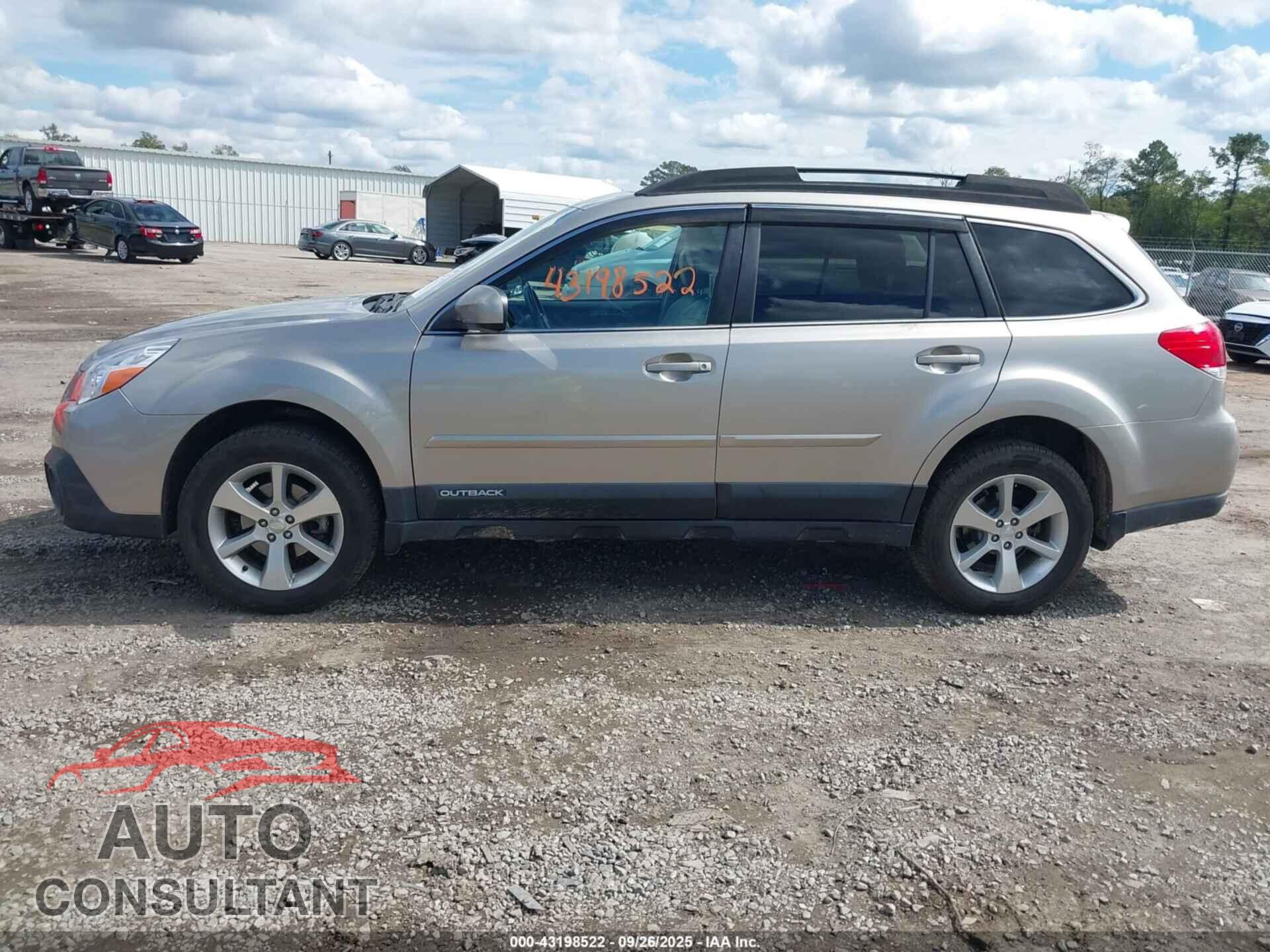 SUBARU OUTBACK 2014 - 4S4BRBLC7E3309899