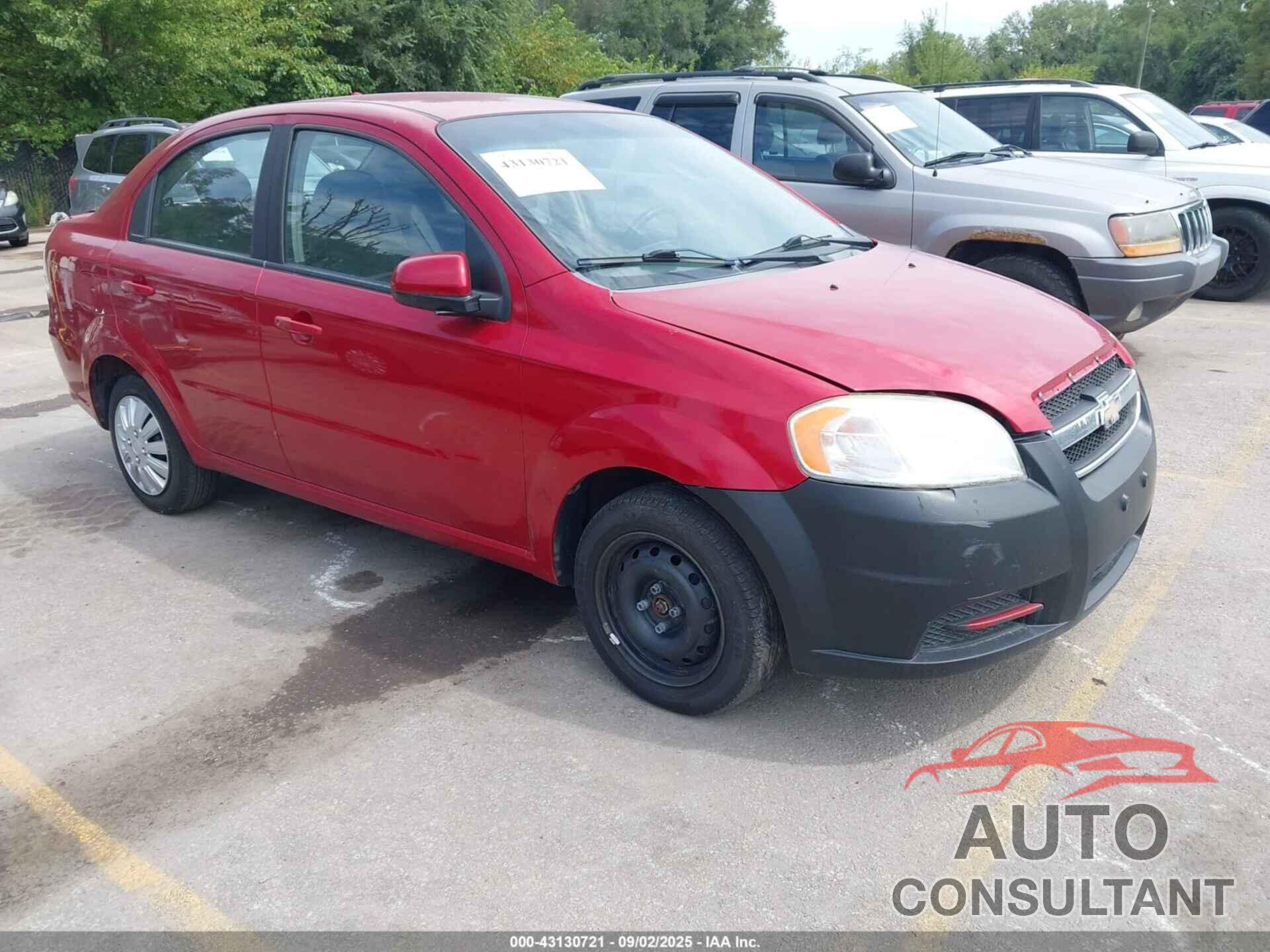 CHEVROLET AVEO 2010 - KL1TD5DE9AB119215