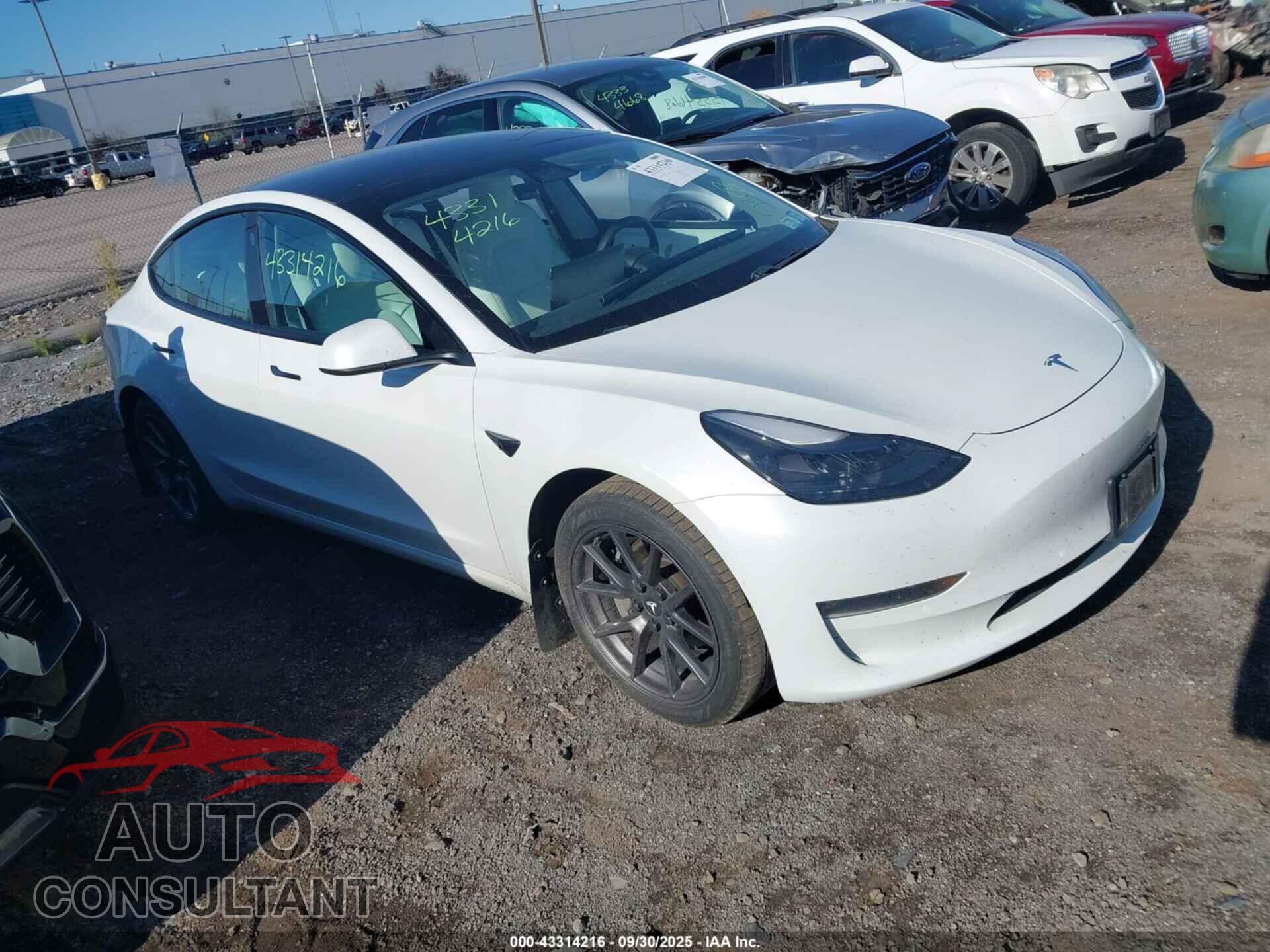 TESLA MODEL 3 2021 - 5YJ3E1EB4MF020094