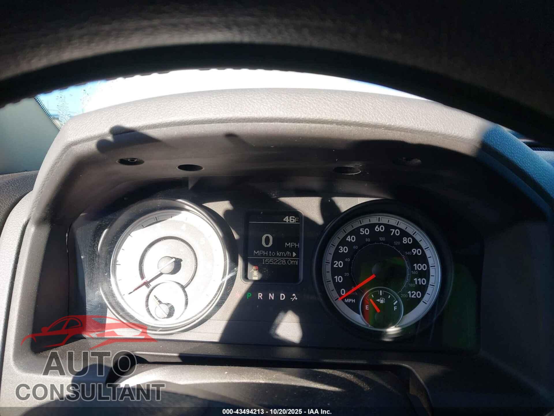 RAM 1500 2013 - 1C6RR7KT3DS584926