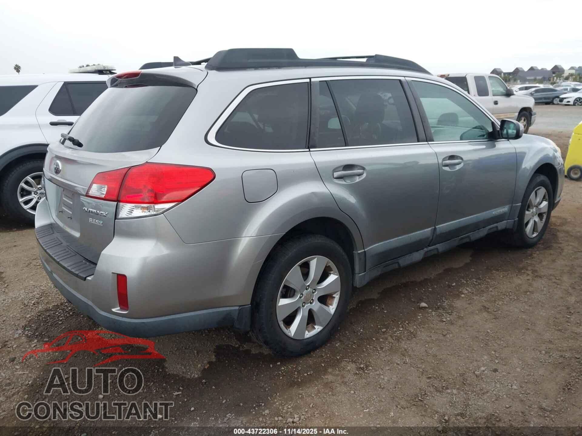 SUBARU OUTBACK 2011 - 4S4BRBLC6B3367384