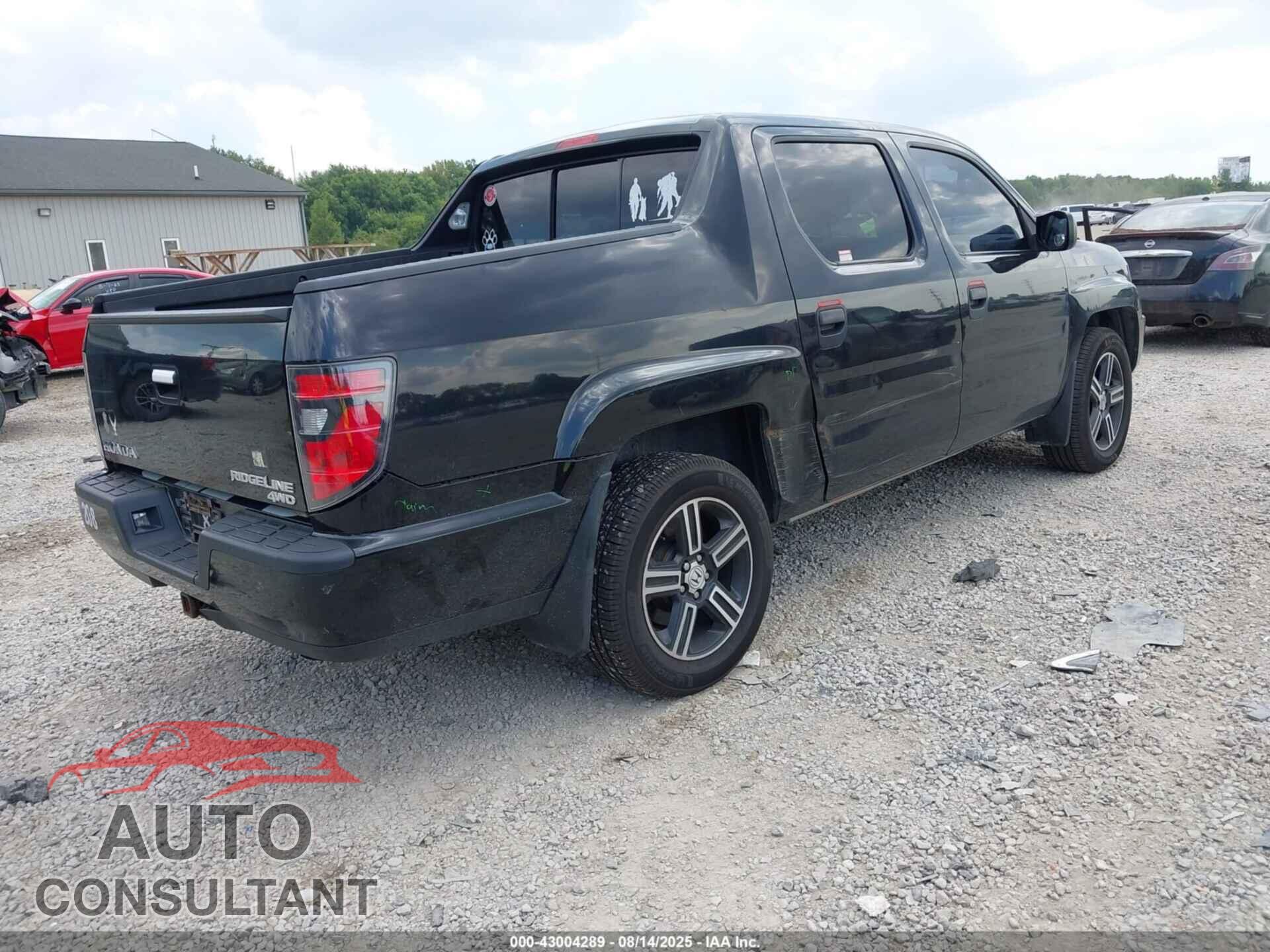 HONDA RIDGELINE 2012 - 5FPYK1F76CB454869