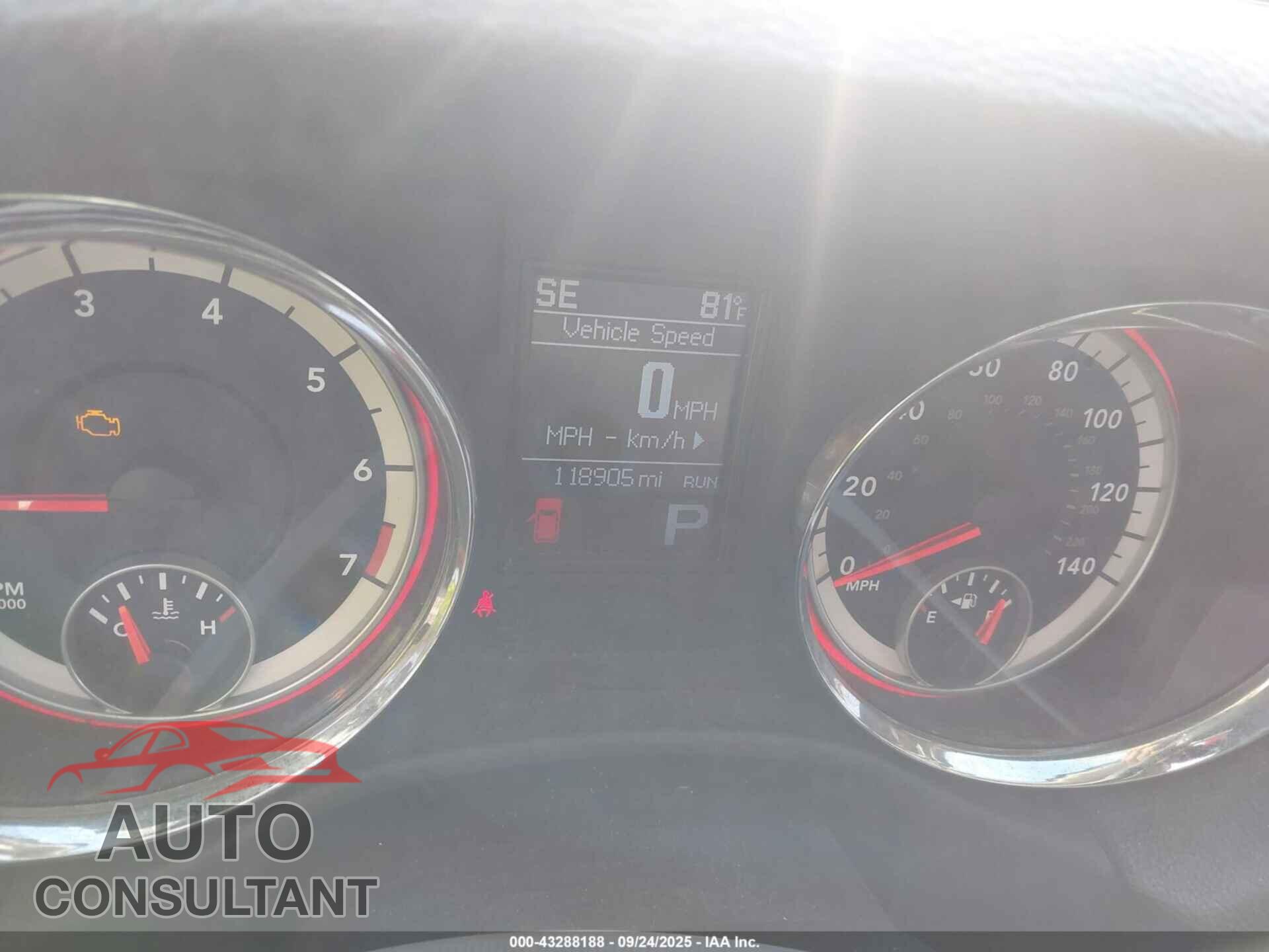 DODGE DURANGO 2013 - 1C4RDJAG8DC695362