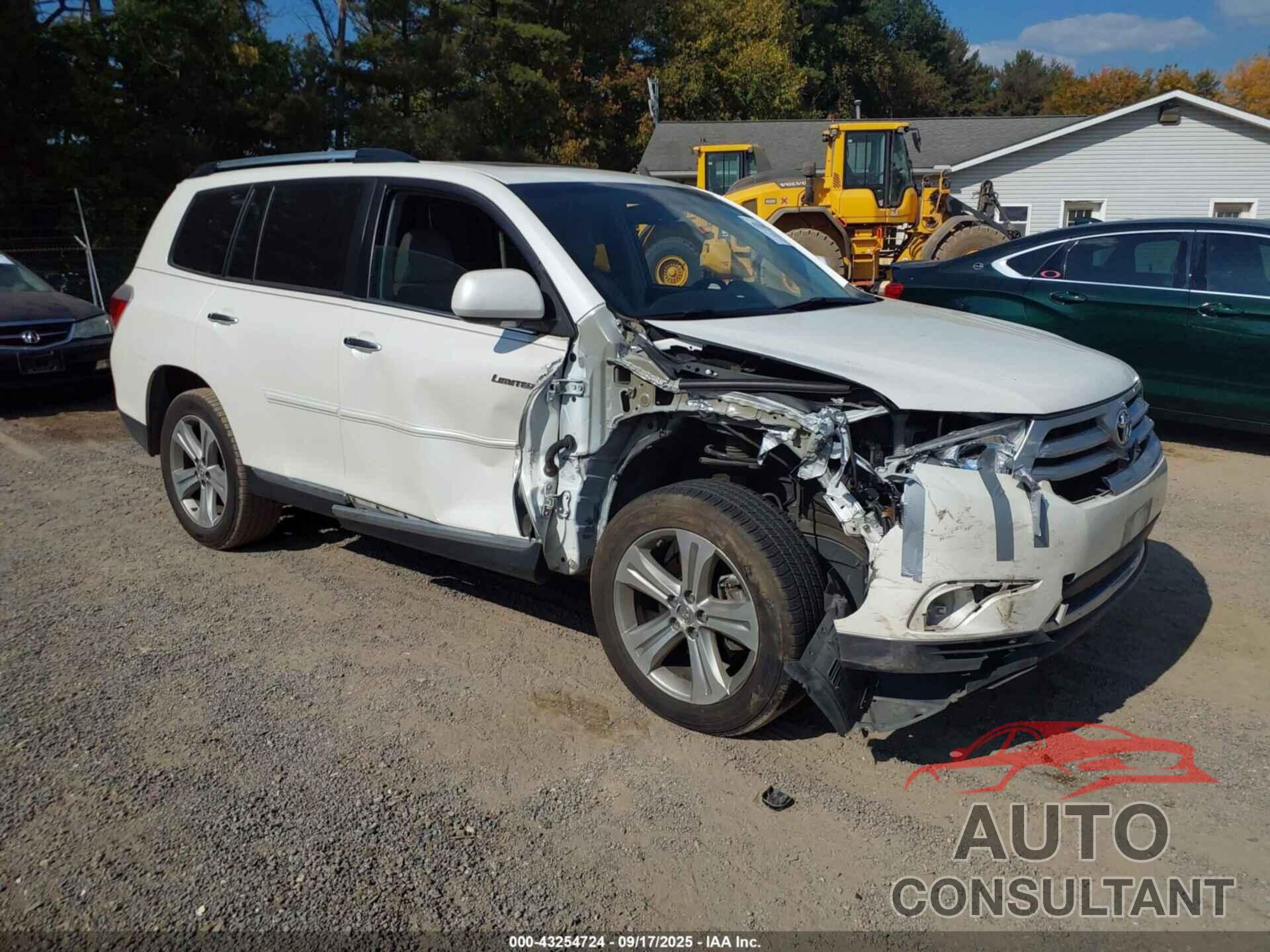 TOYOTA HIGHLANDER 2013 - 5TDYK3EH9DS092564
