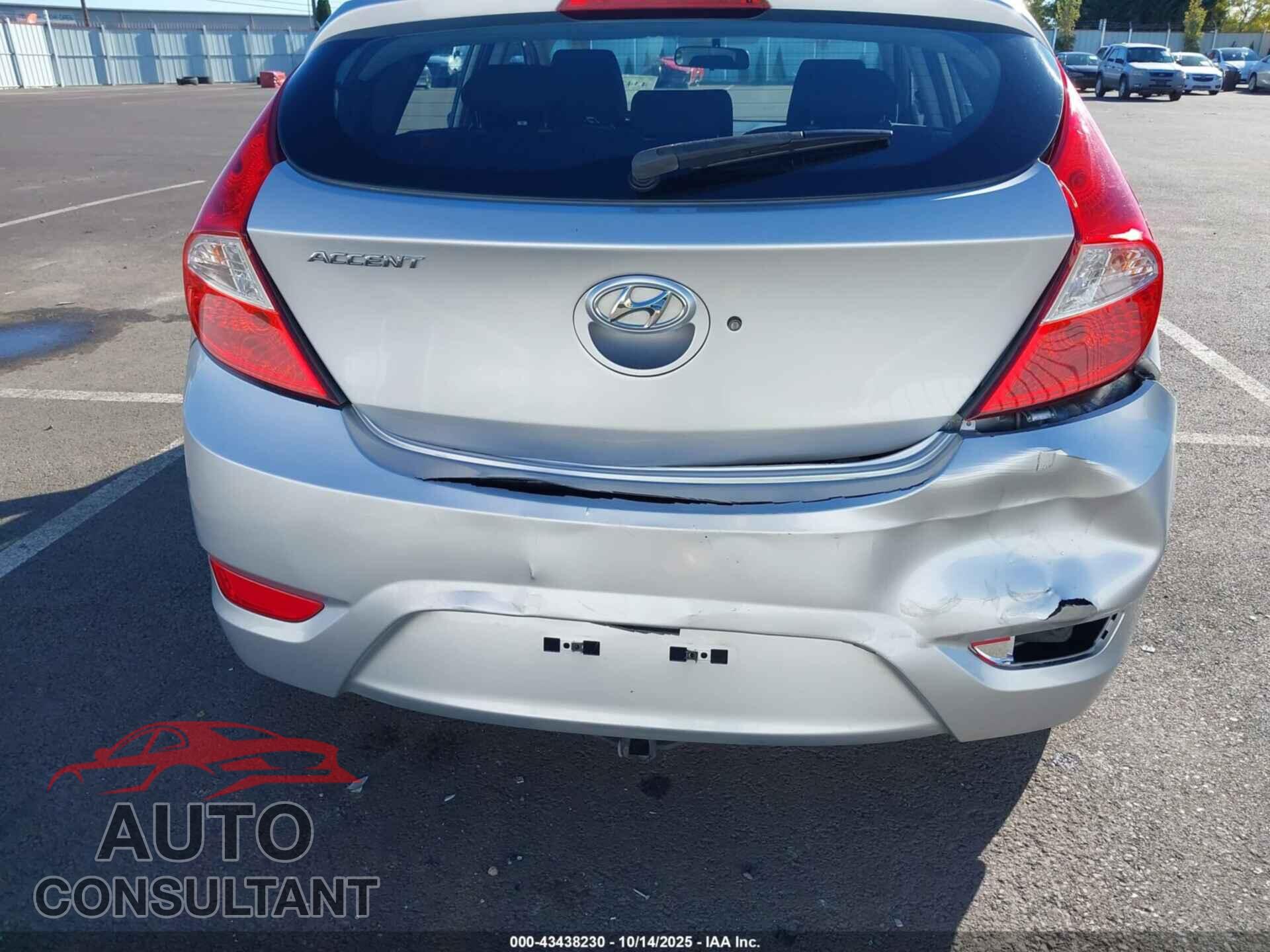HYUNDAI ACCENT 2013 - KMHCT5AE0DU063430