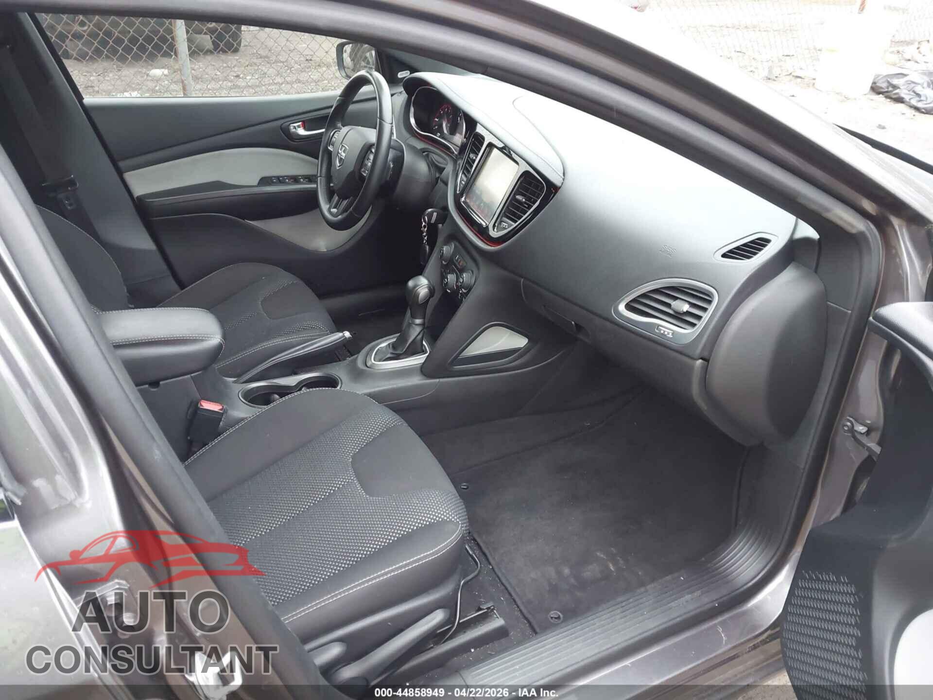 DODGE DART 2015 - 1C3CDFBB5FD346506