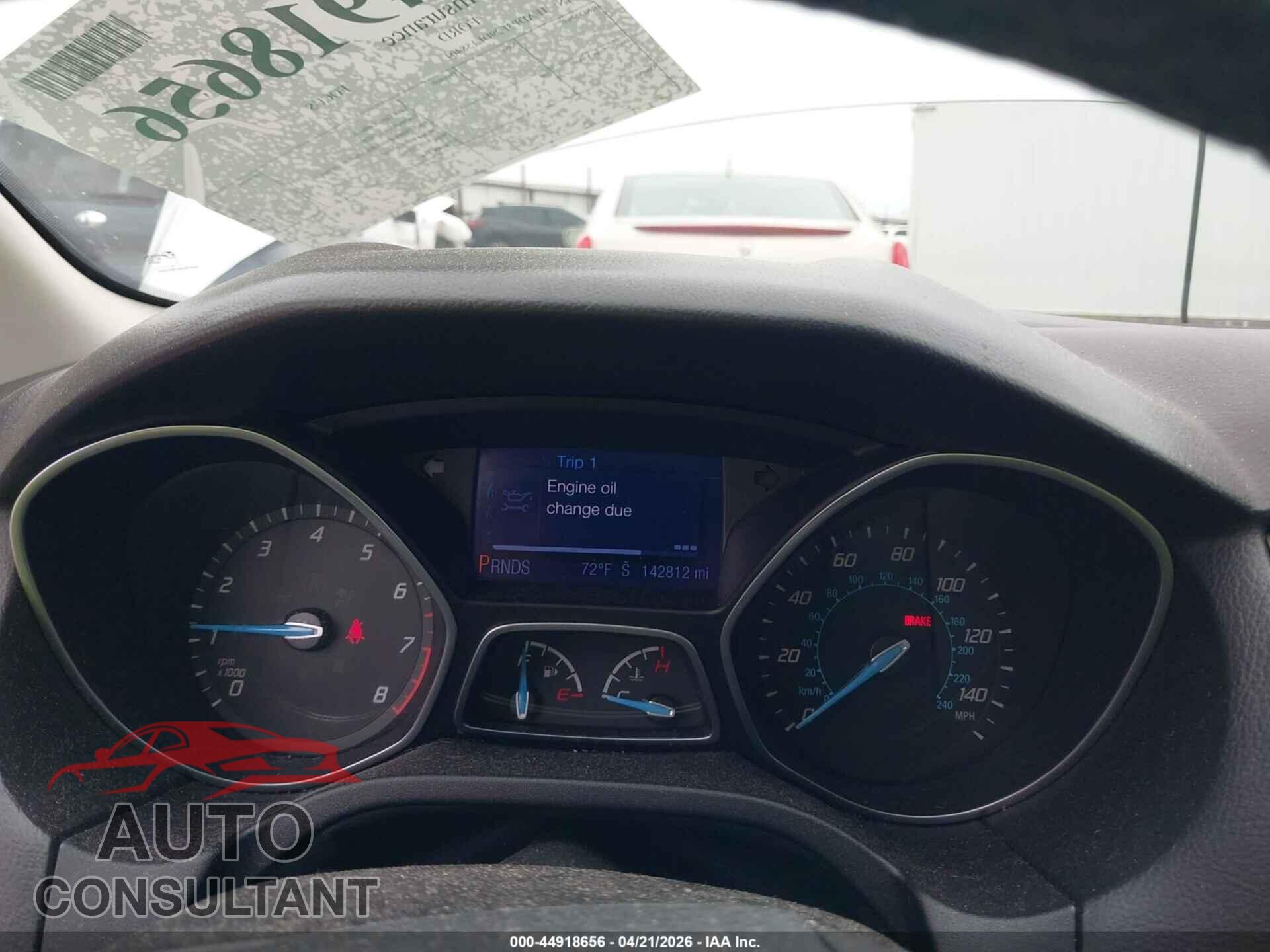 FORD FOCUS 2013 - 1FADP3F29DL158404