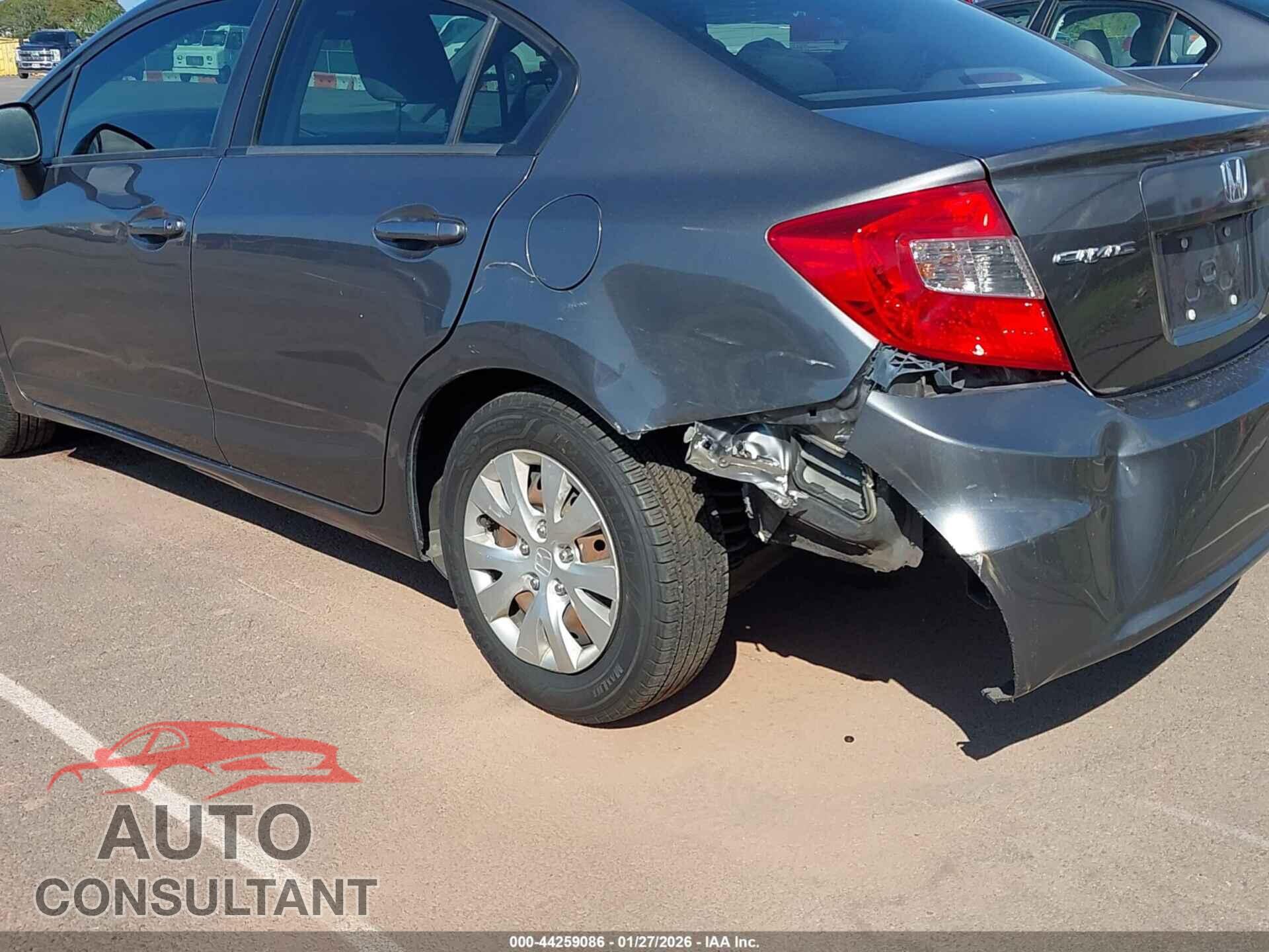 HONDA CIVIC 2012 - 2HGFB2F52CH527672