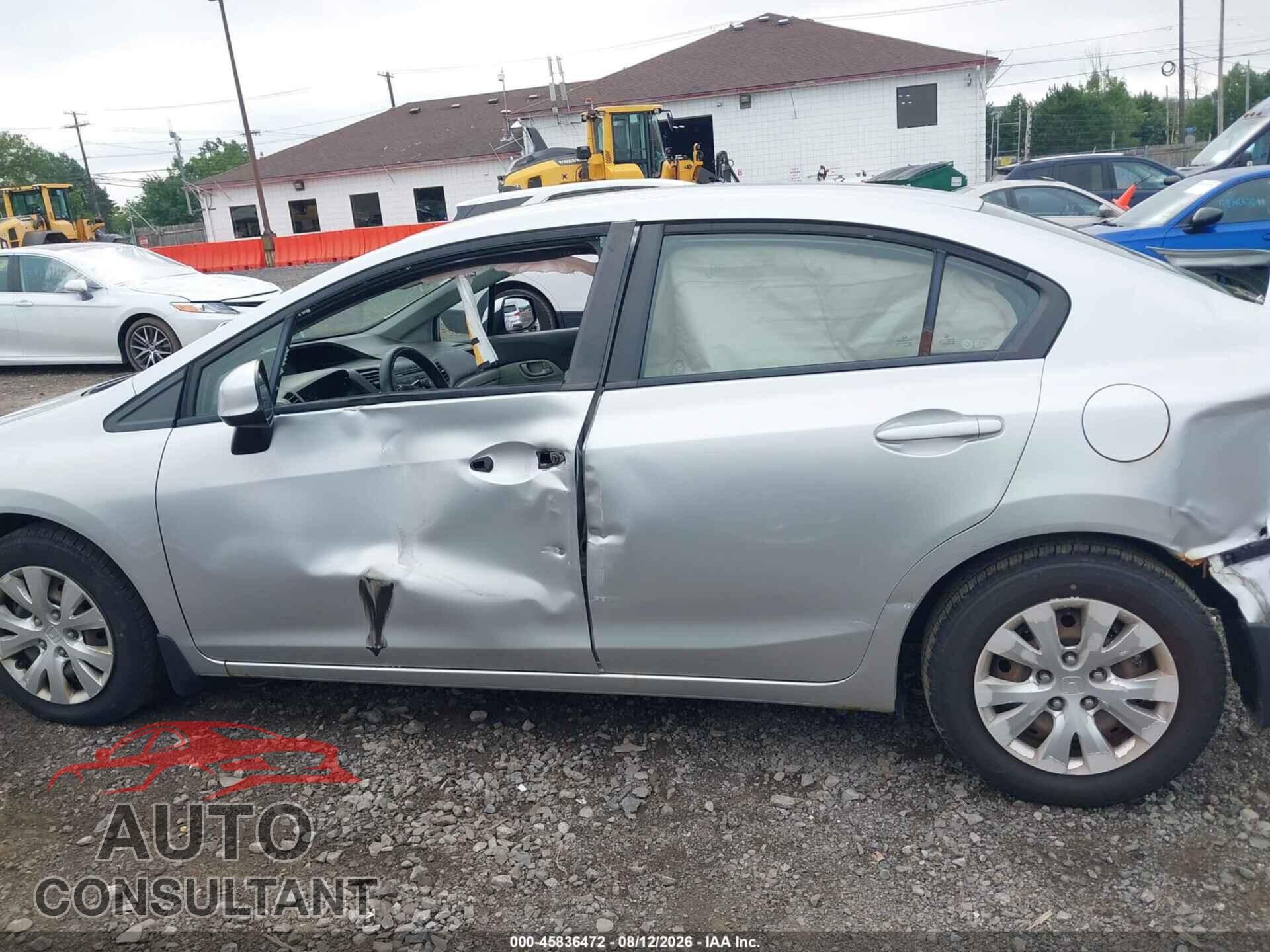 HONDA CIVIC 2012 - 2HGFB2F54CH314819