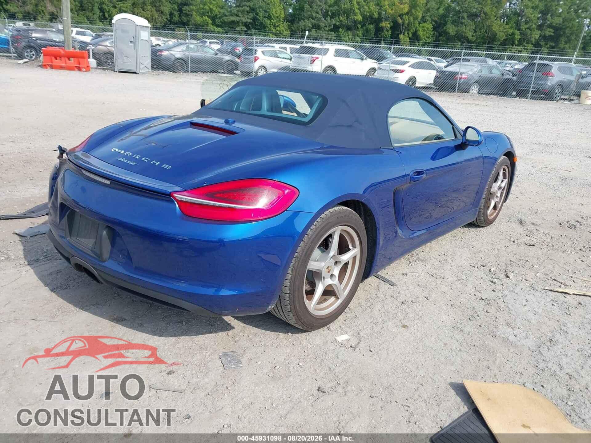 PORSCHE BOXSTER 2013 - WP0CA2A86DS112080
