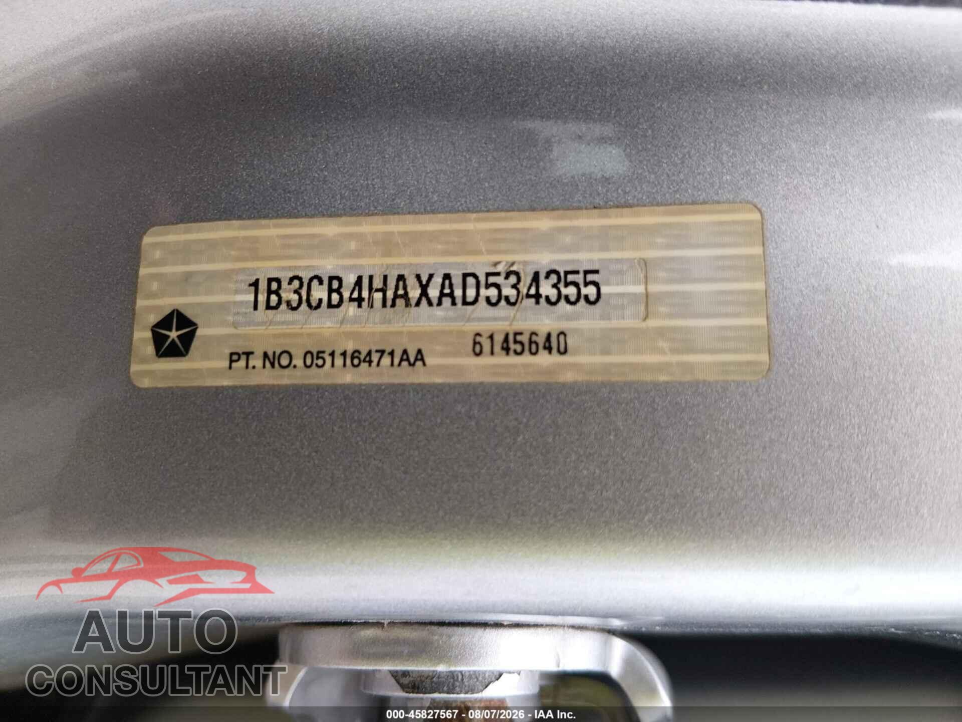 DODGE CALIBER 2010 - 1B3CB4HAXAD534355