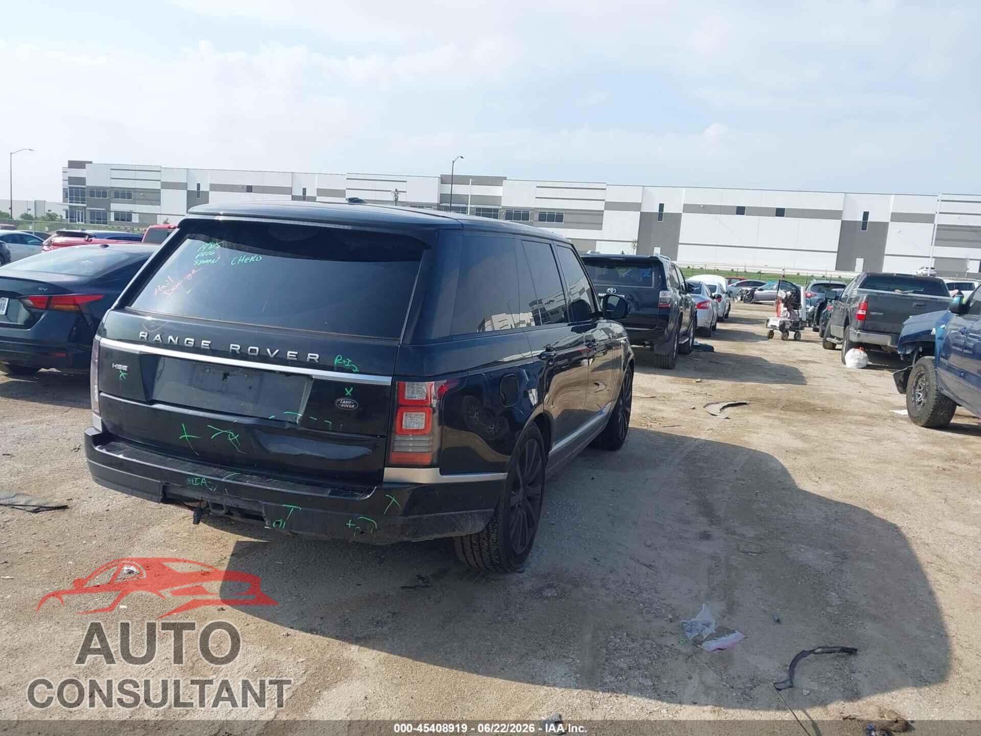 LAND ROVER RANGE ROVER 2013 - SALGS2DF1DA103715