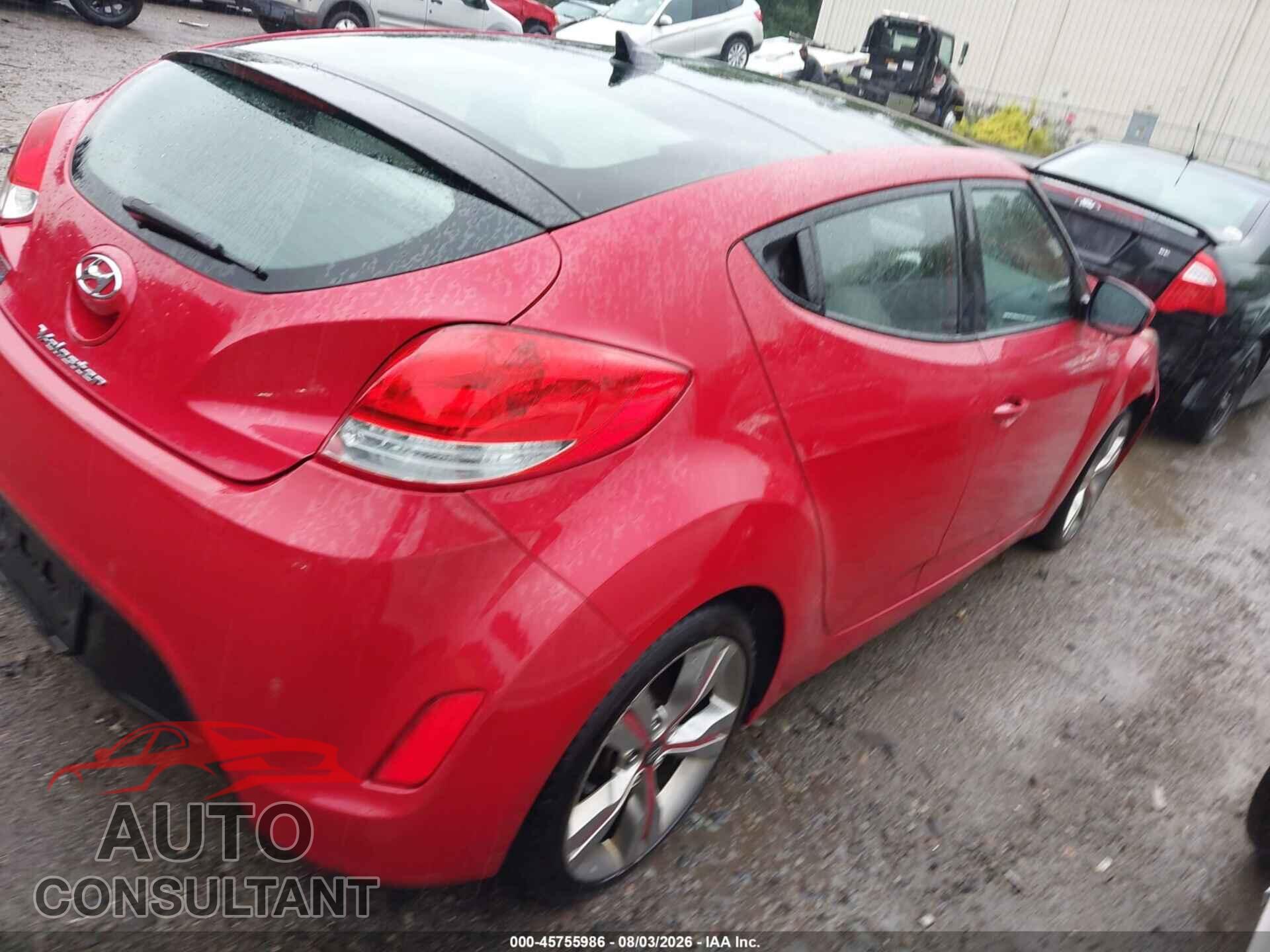 HYUNDAI VELOSTER 2012 - KMHTC6AD4CU048666