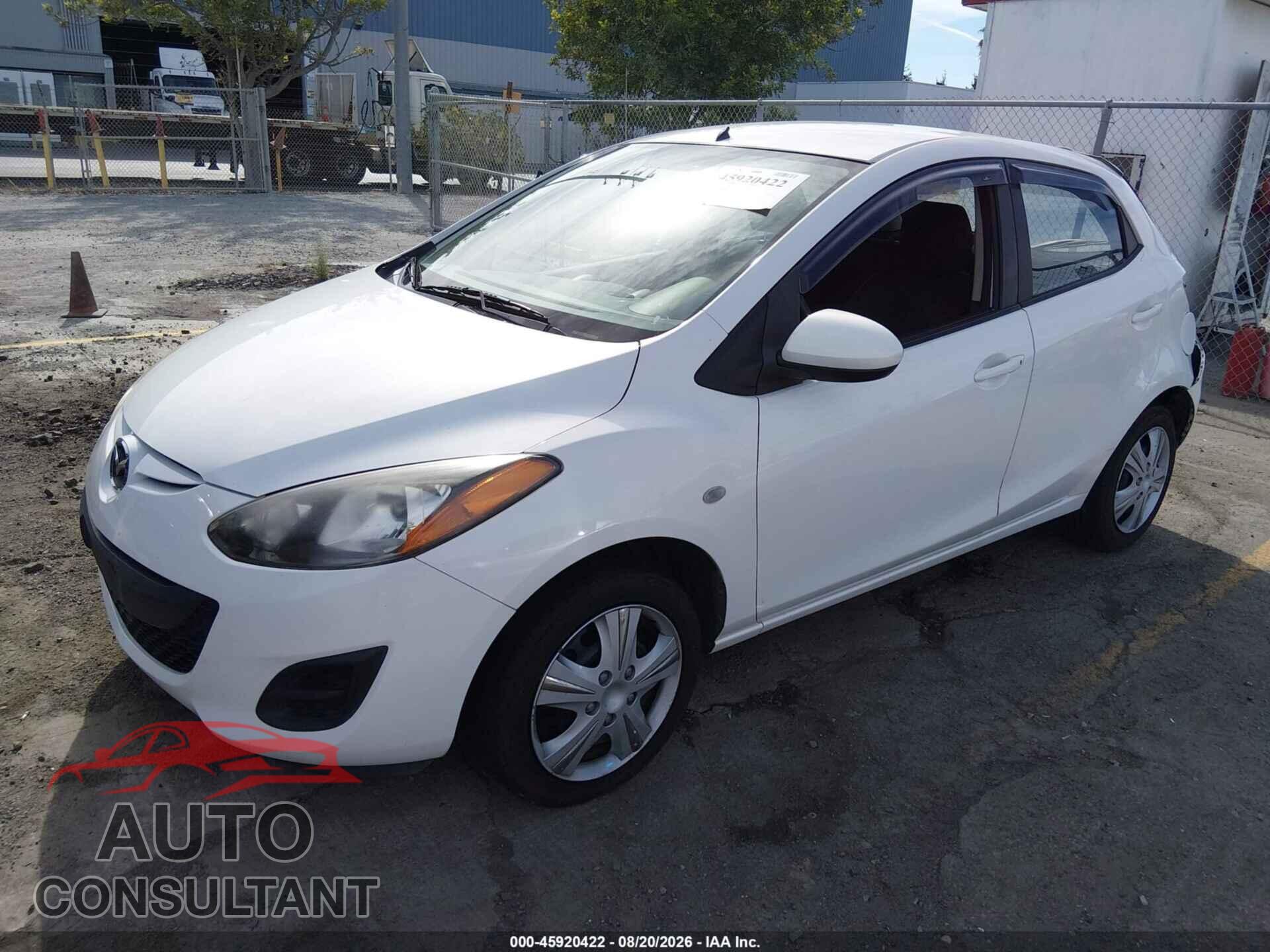MAZDA MAZDA2 2013 - JM1DE1KZ9D0156709