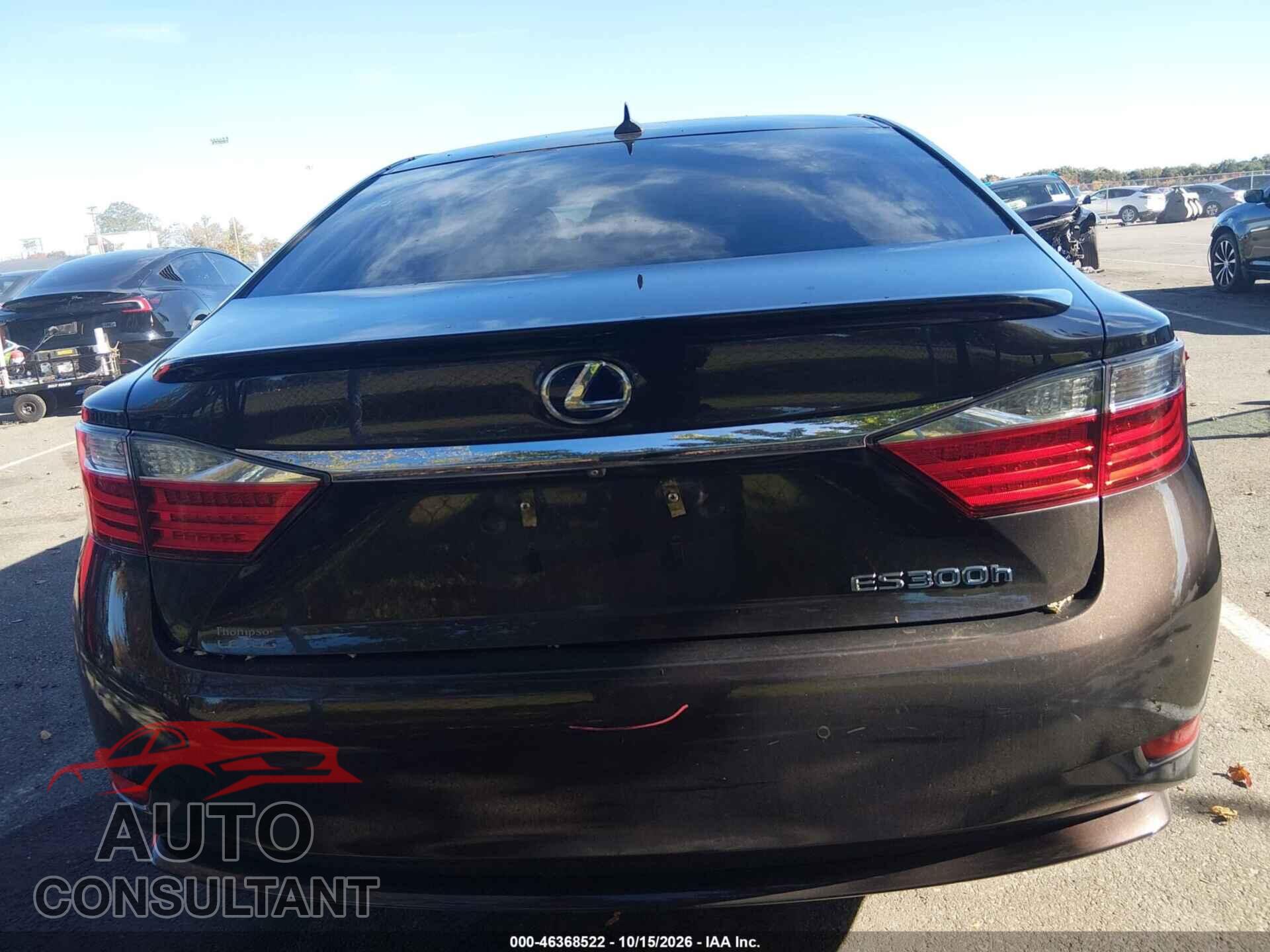 LEXUS ES 300H 2013 - JTHBW1GG5D2018258