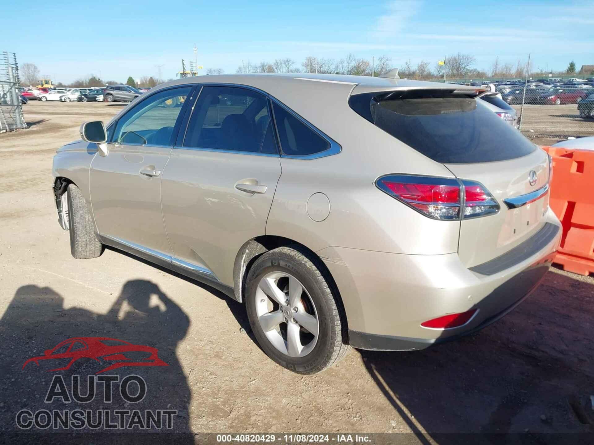 LEXUS RX 350 2013 - 2T2BK1BA7DC159121