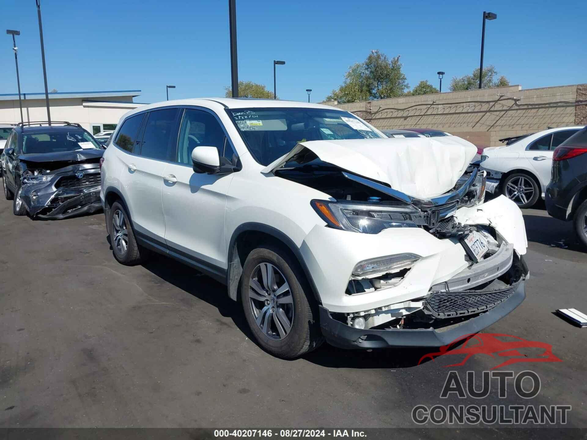 HONDA PILOT 2018 - 5FNYF5H53JB019661