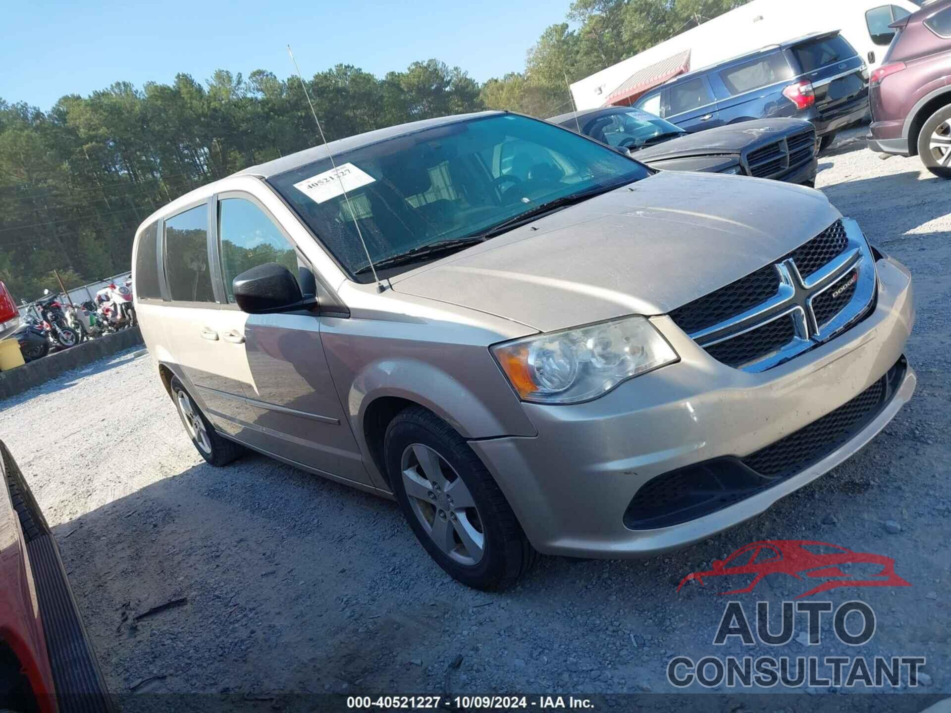 DODGE GRAND CARAVAN 2013 - 2C4RDGBG7DR647991