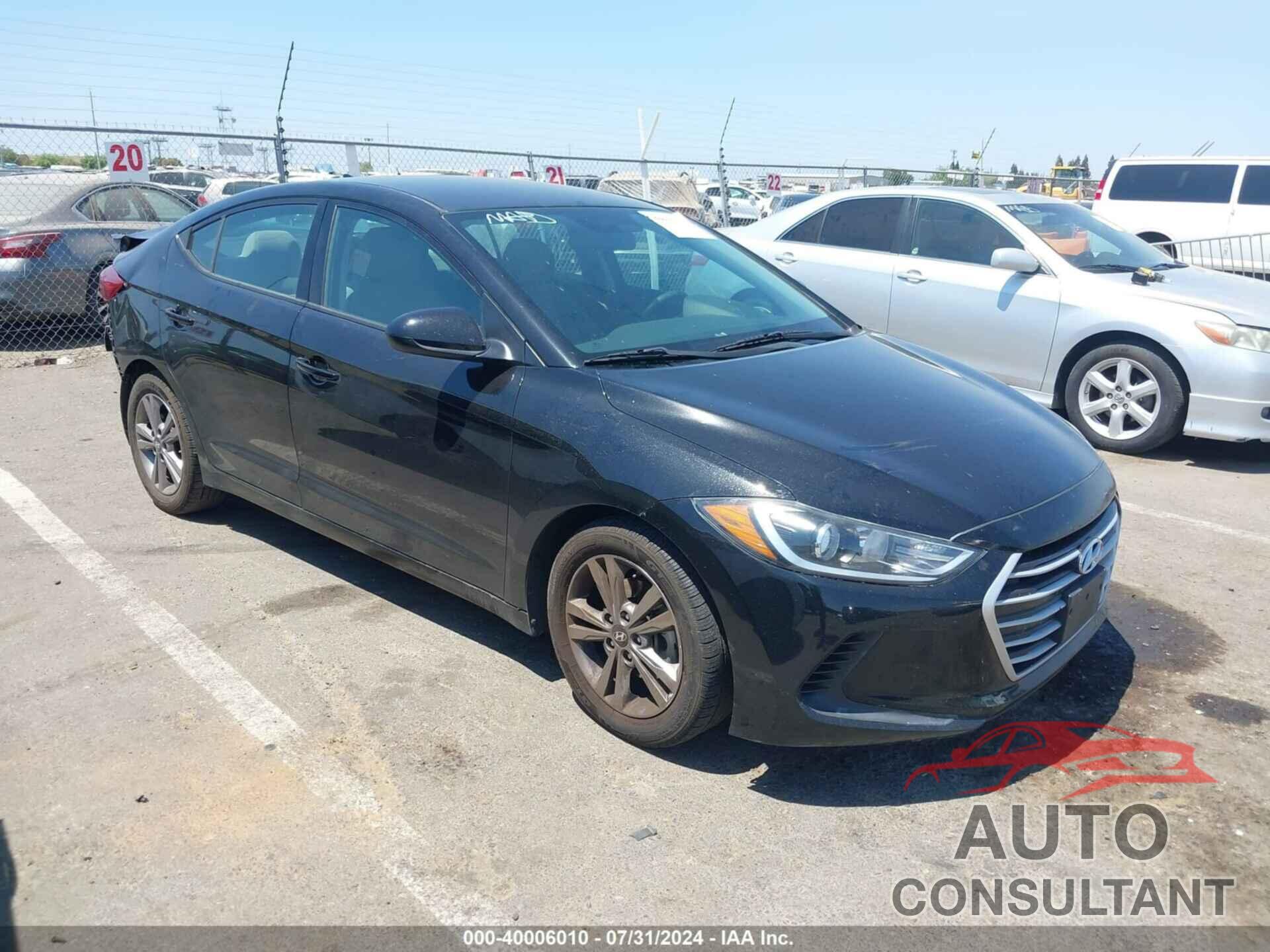 HYUNDAI ELANTRA 2018 - KMHD84LF3JU629310