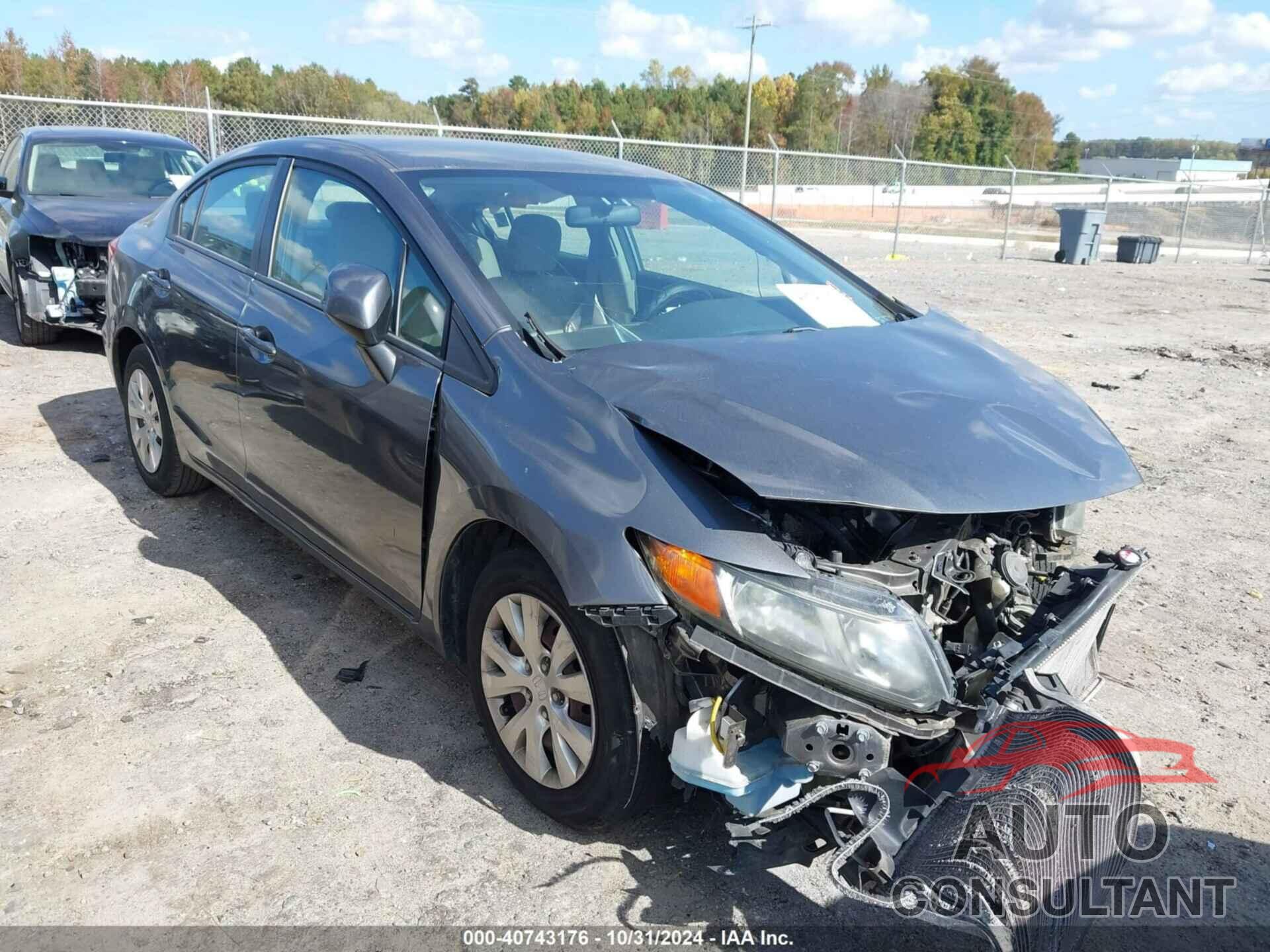 HONDA CIVIC 2012 - 19XFB2F58CE372085