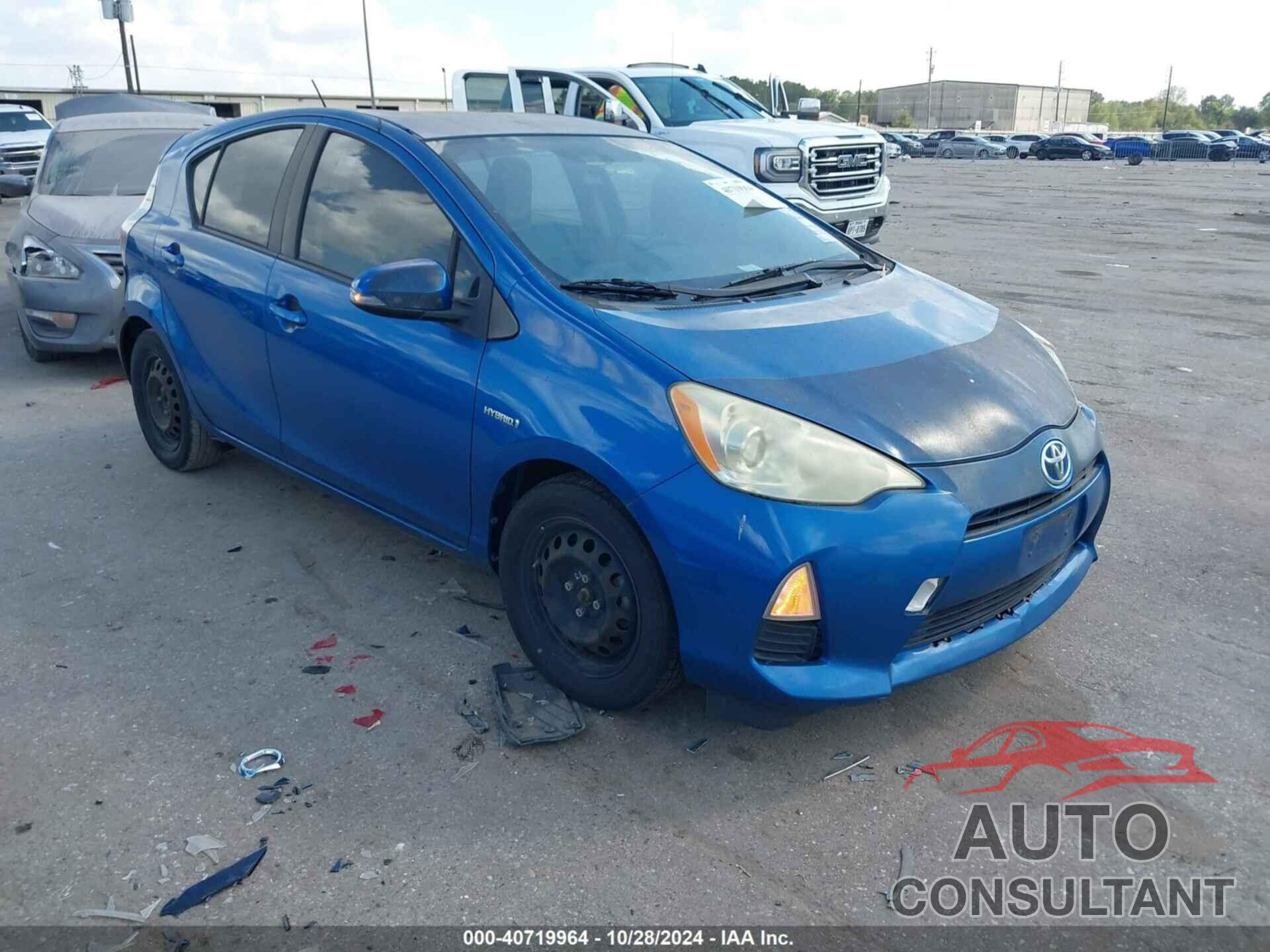 TOYOTA PRIUS C 2012 - JTDKDTB30C1005199