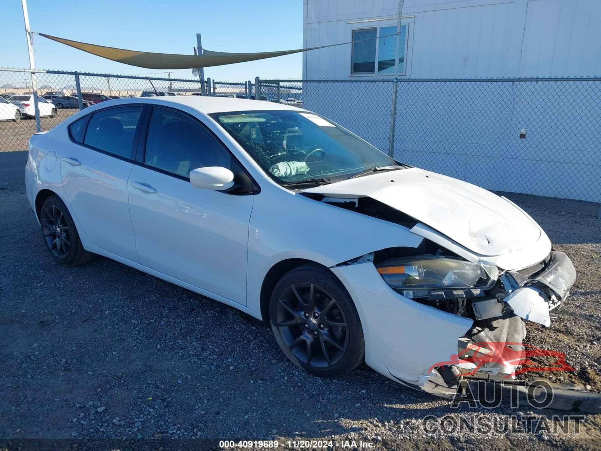 DODGE DART 2015 - 1C3CDFAAXFD311064