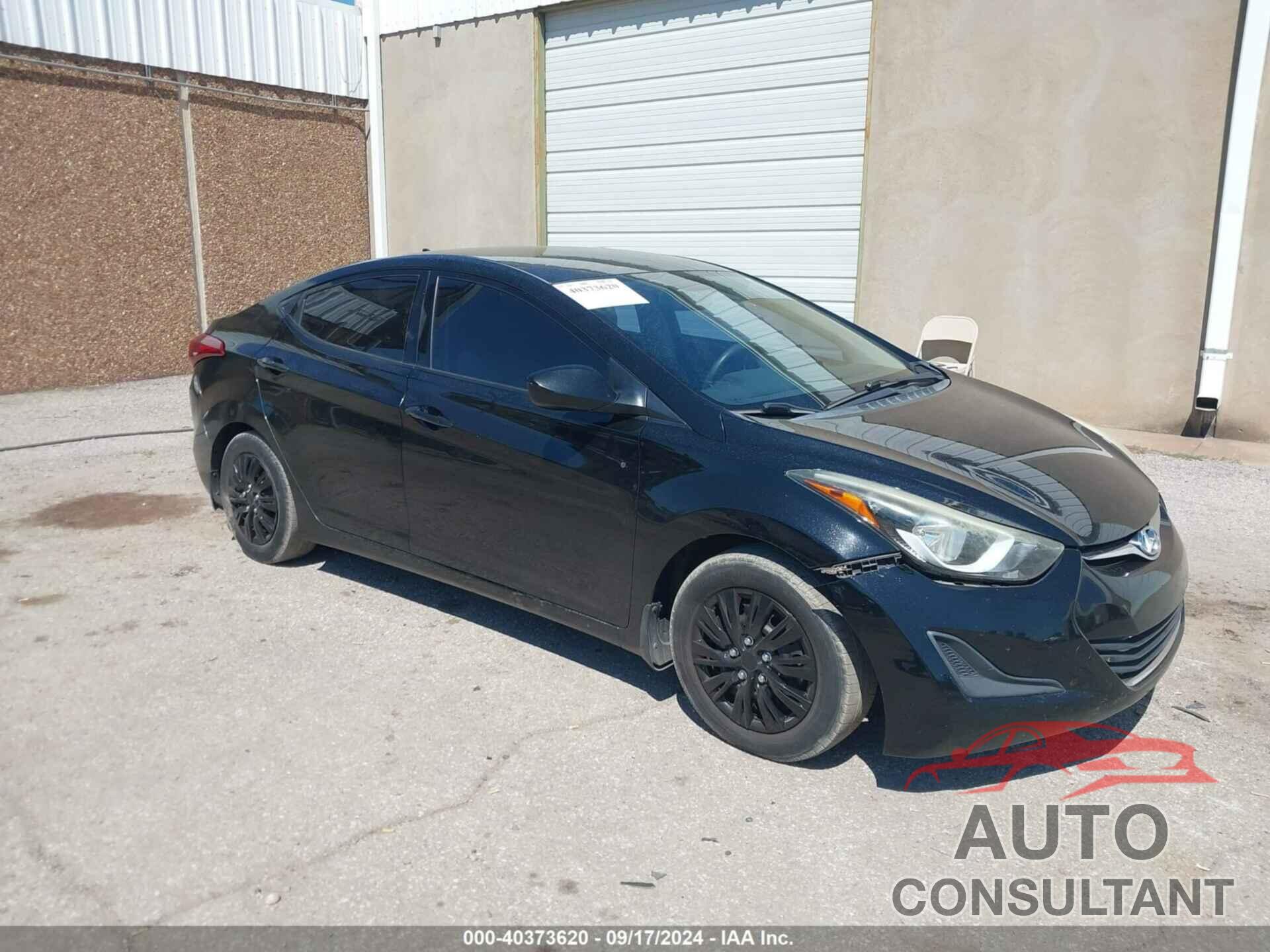 HYUNDAI ELANTRA 2016 - KMHDH4AE6GU588691