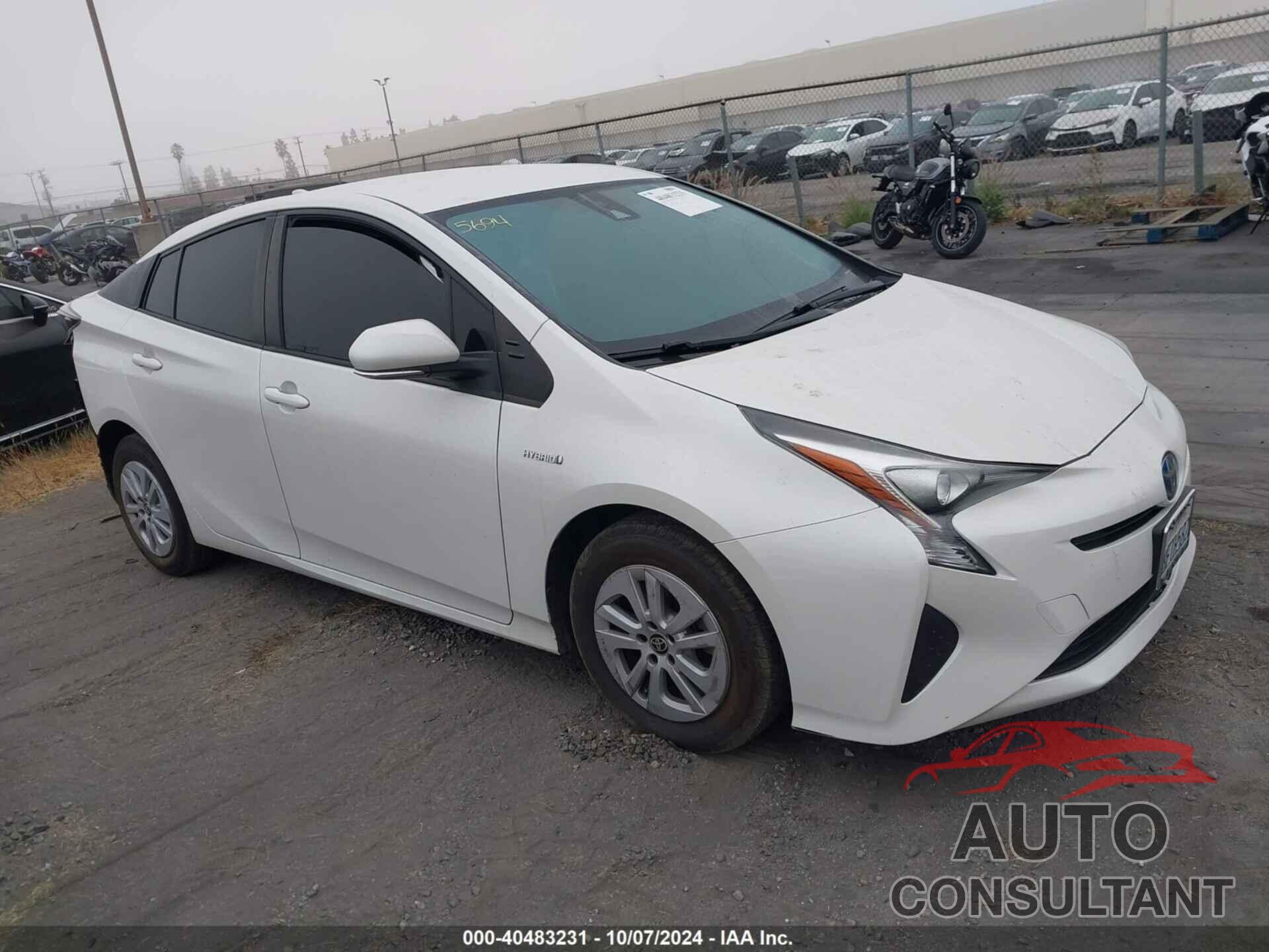 TOYOTA PRIUS 2018 - JTDKBRFU7J3073626