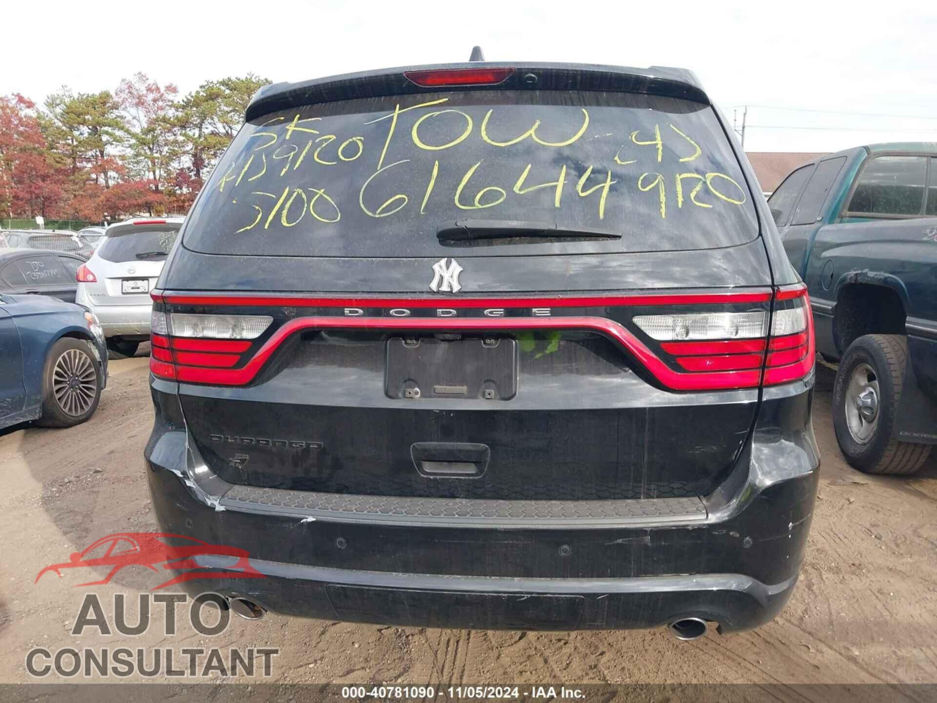 DODGE DURANGO 2018 - 1C4RDJDG9JC150312