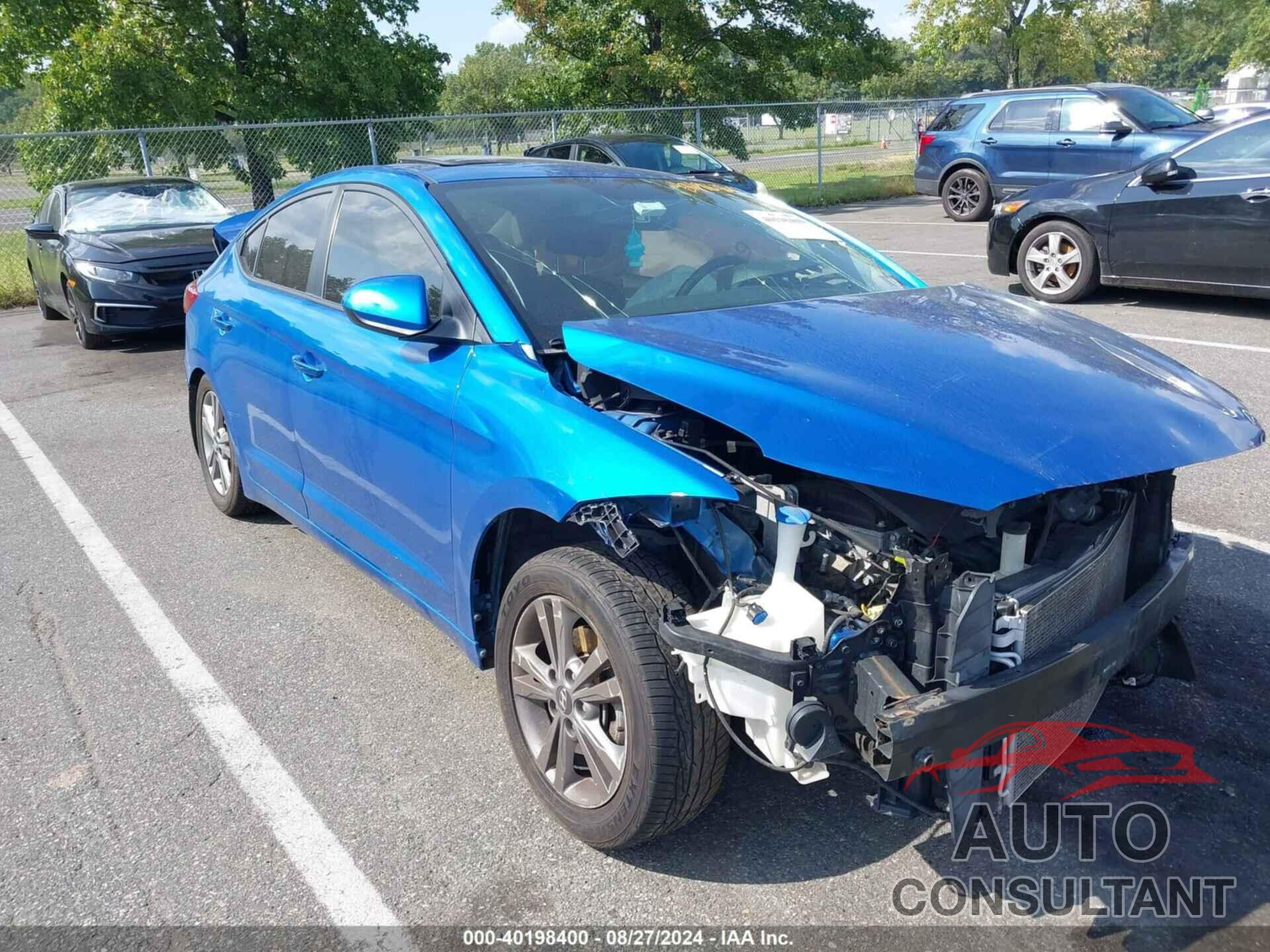 HYUNDAI ELANTRA 2017 - KMHD84LF0HU380765