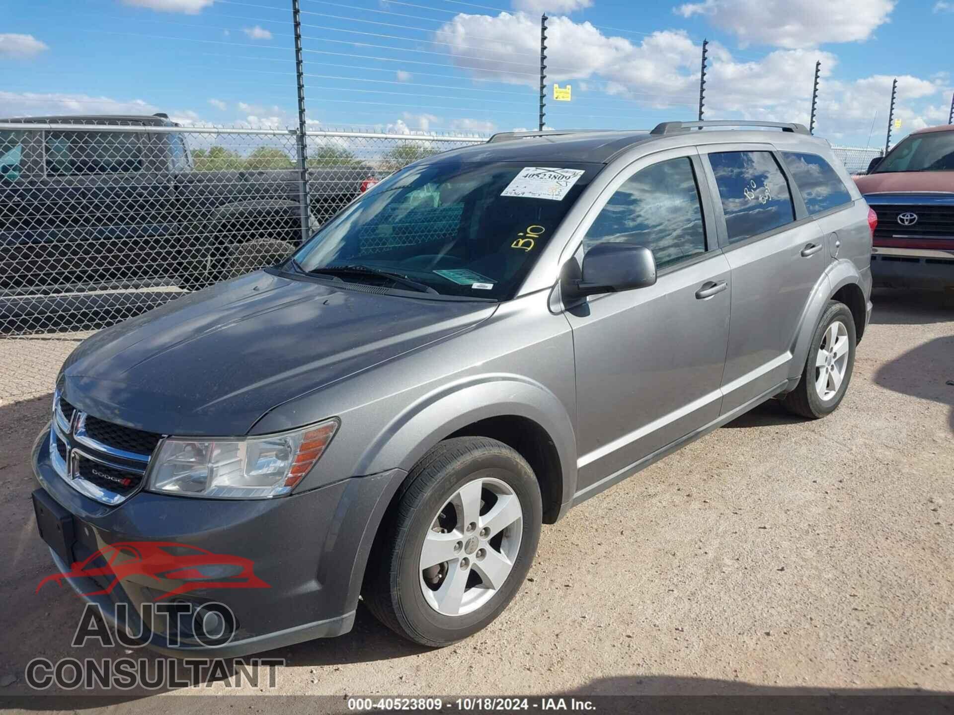 DODGE JOURNEY 2012 - 3C4PDDBG5CT249342