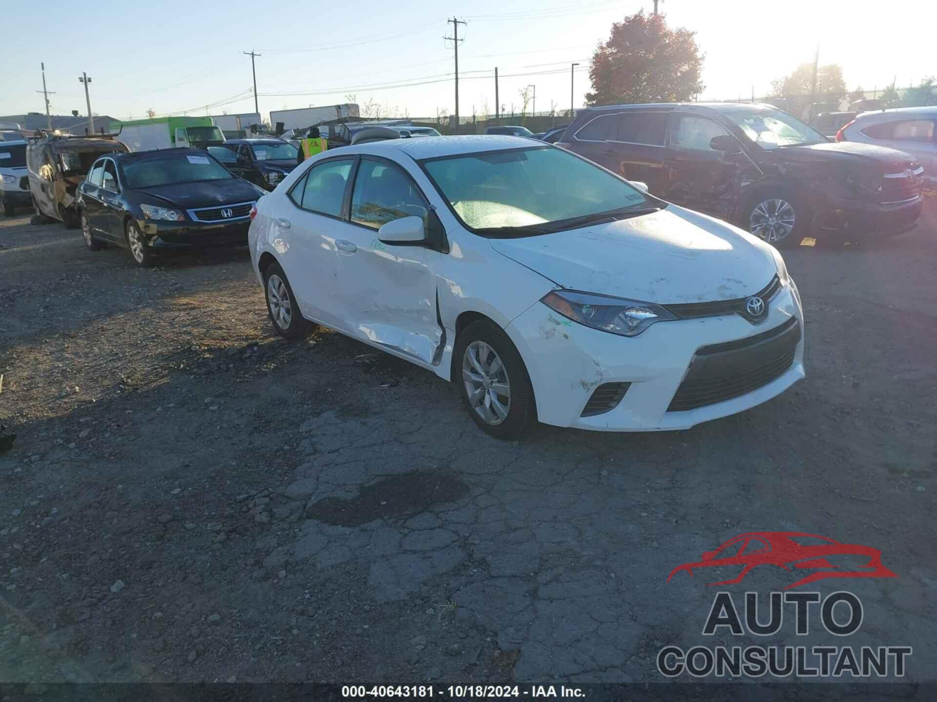 TOYOTA COROLLA 2016 - 2T1BURHE7GC717805