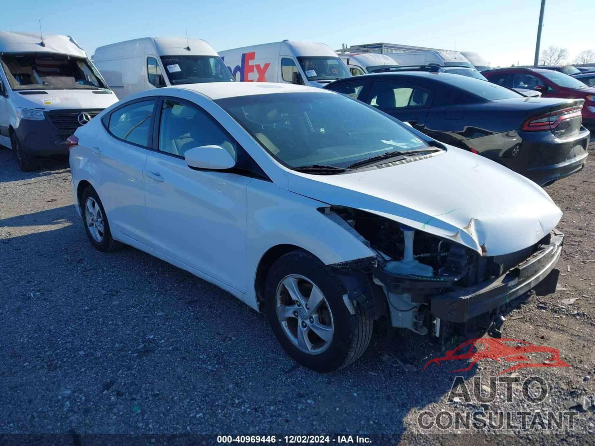 HYUNDAI ELANTRA 2014 - 5NPDH4AE5EH494779