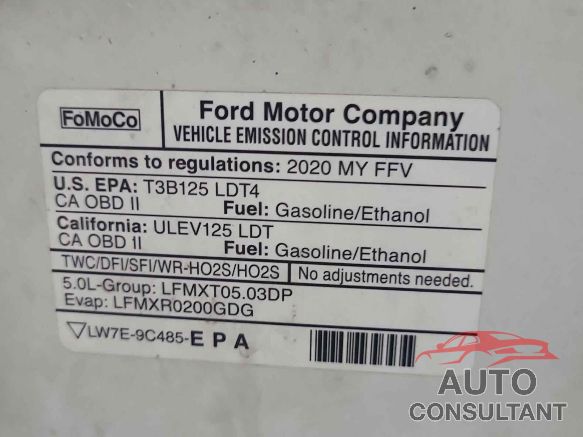 FORD F-150 2020 - 1FTEX1E50LKD98718